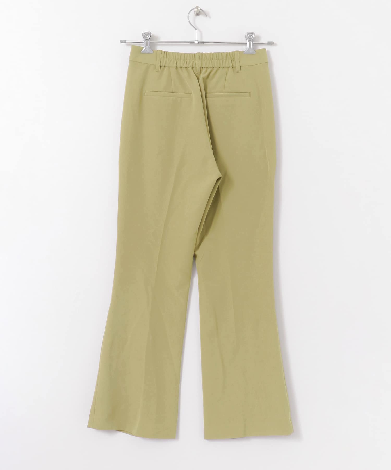 センタープレスキックフレアパンツ OLIVE S
