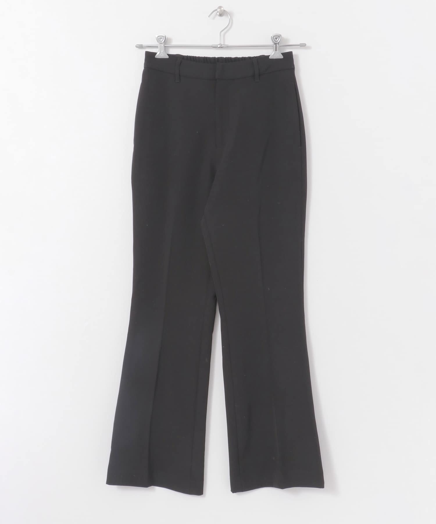 センタープレスキックフレアパンツ BLACK S