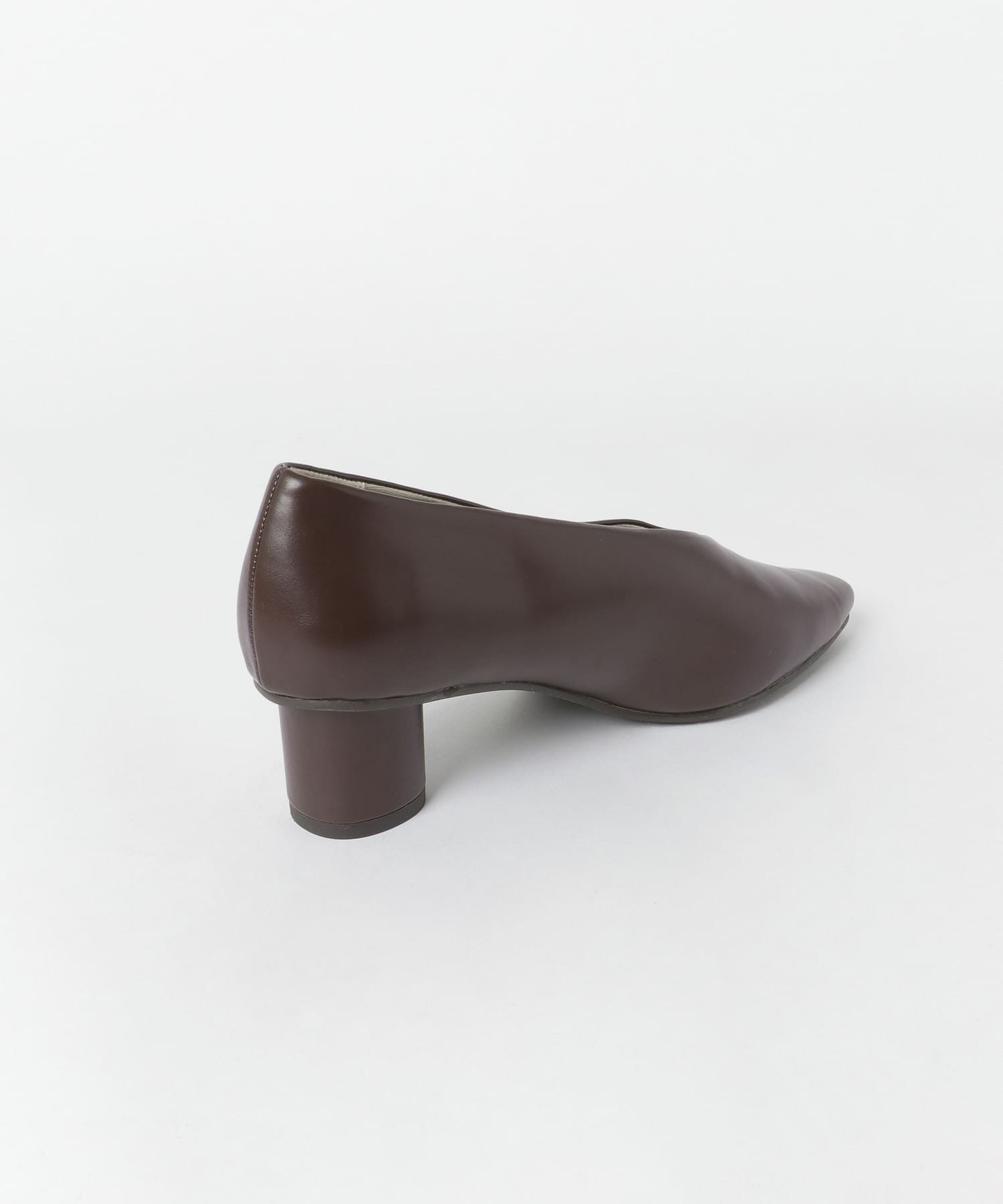 深Vカットパンプス BROWN S