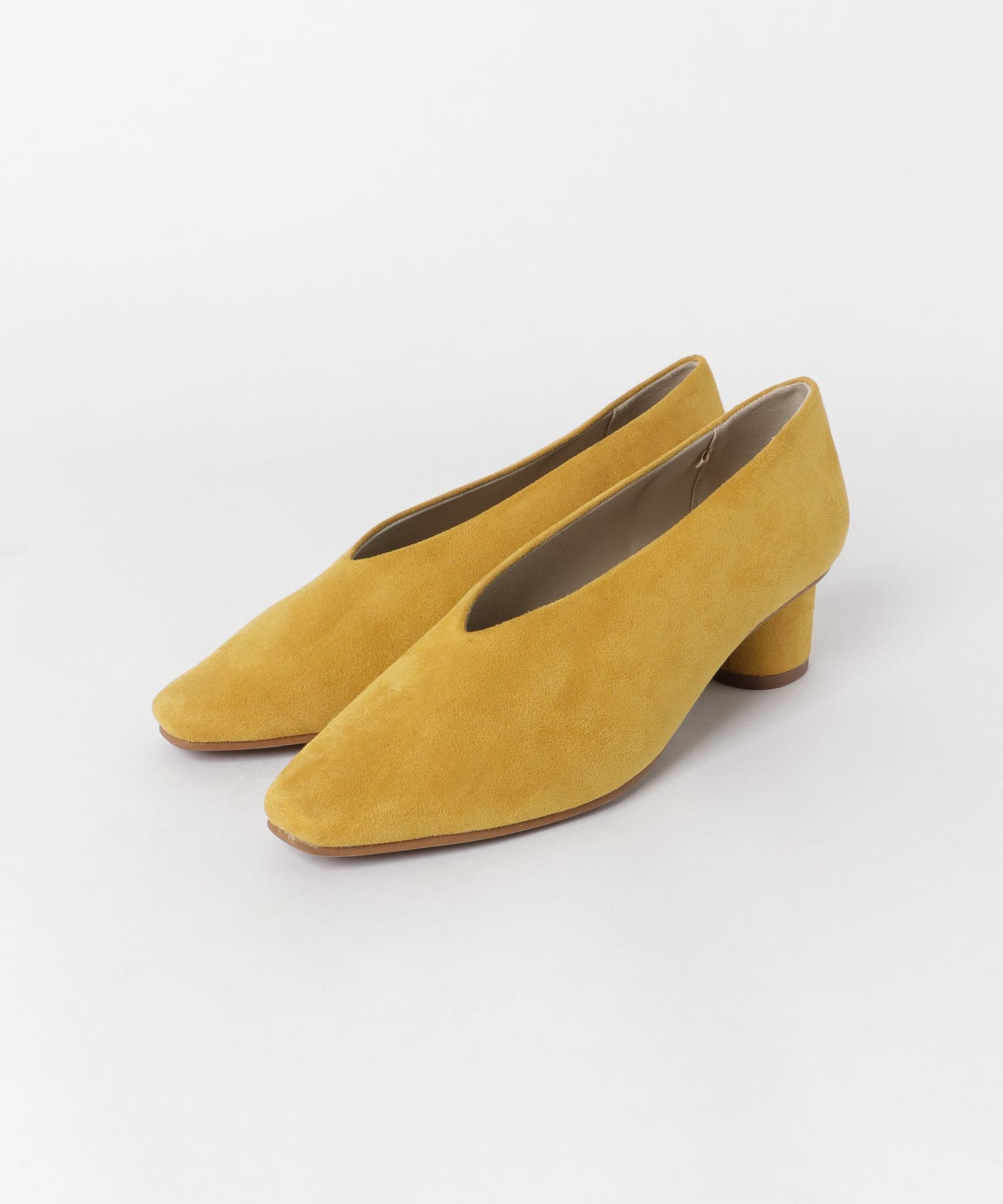 深Vカットパンプス MUSTARD S