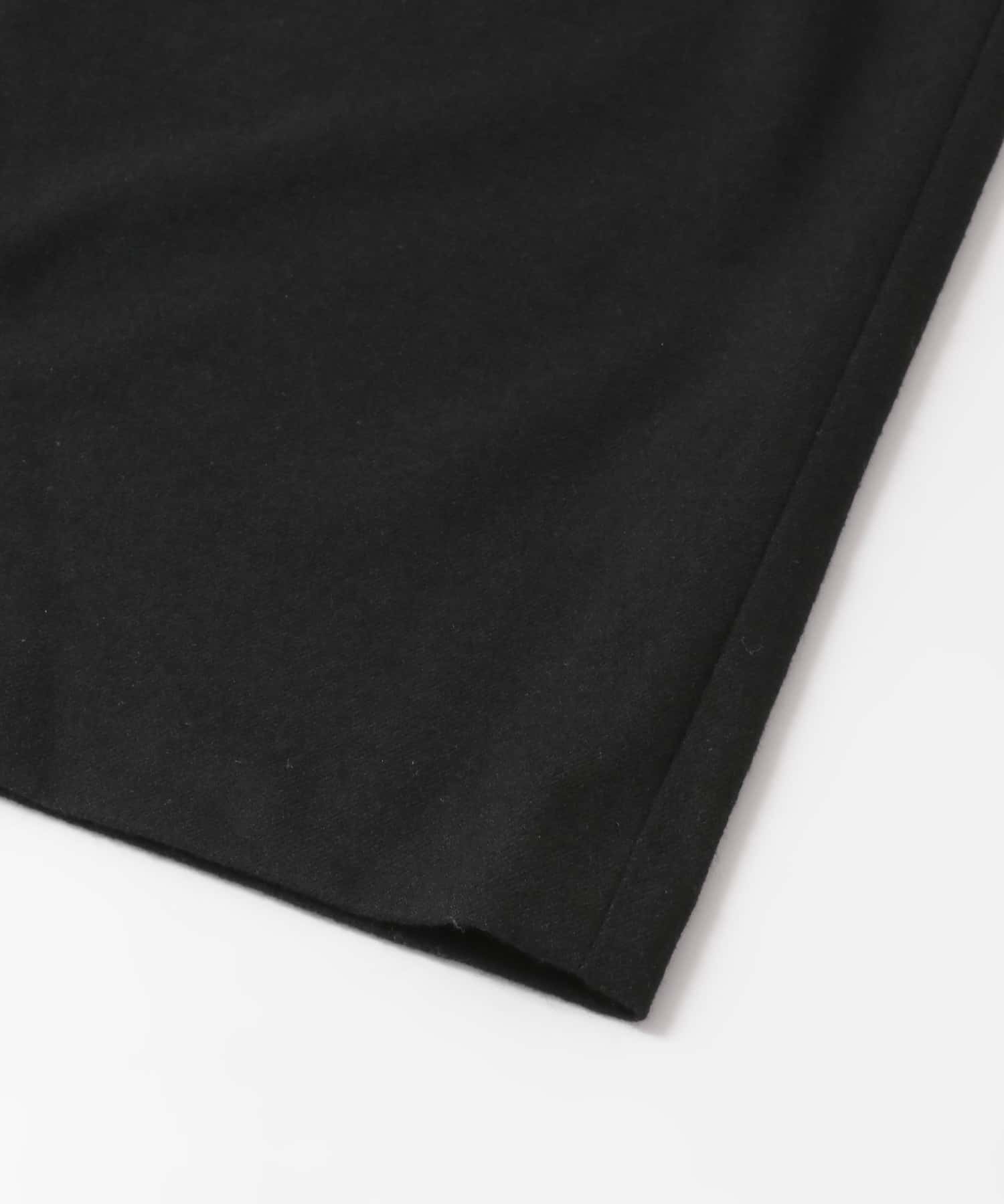 ウールセミフレアクロップドパンツ BLACK S