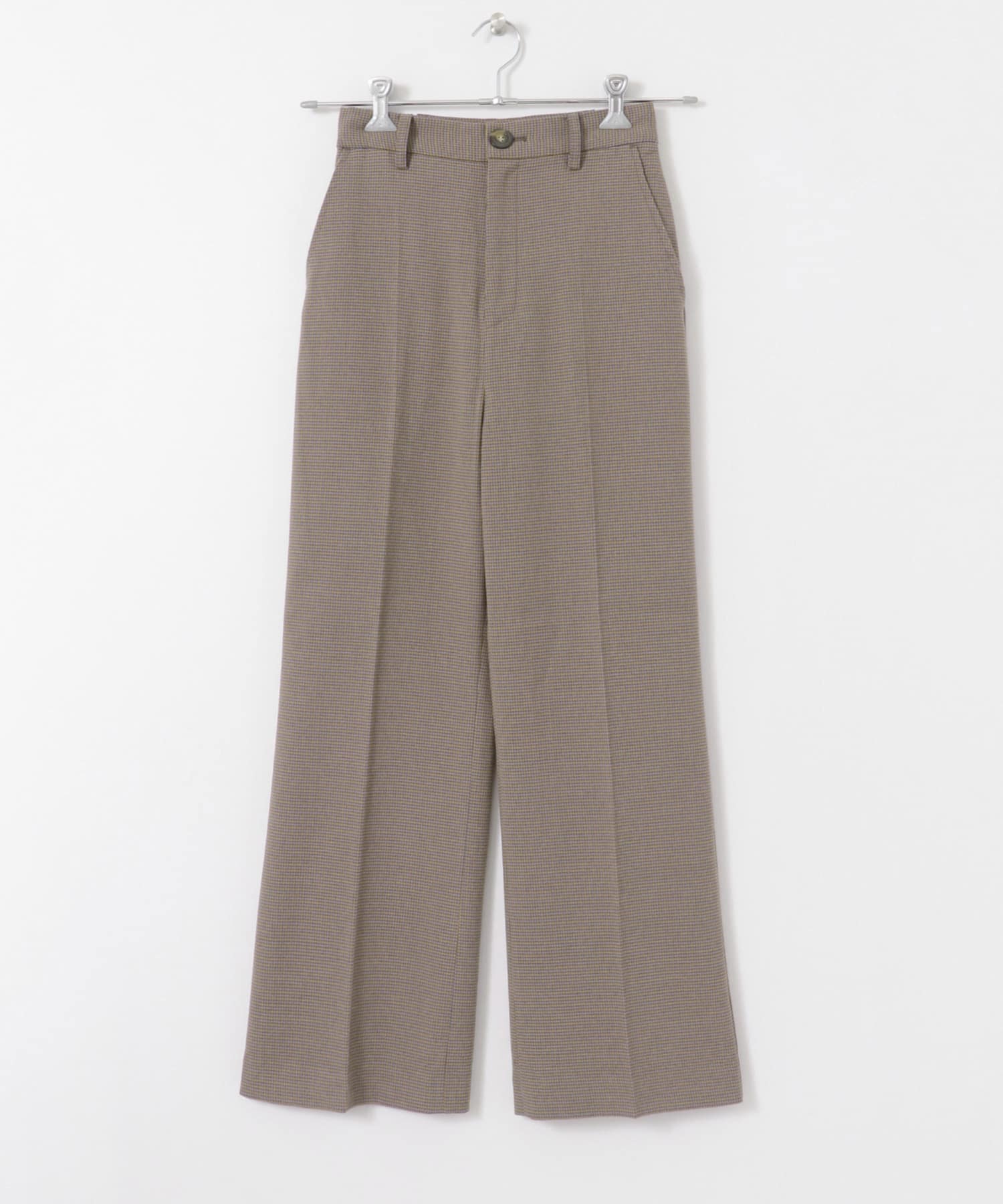 ウールワイドパンツ BROWN S