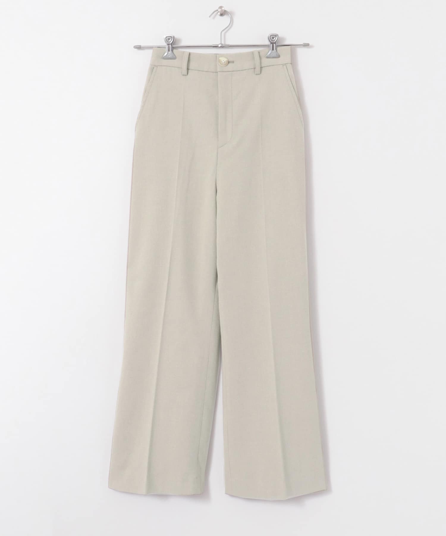 ウールワイドパンツ L.GREEN S