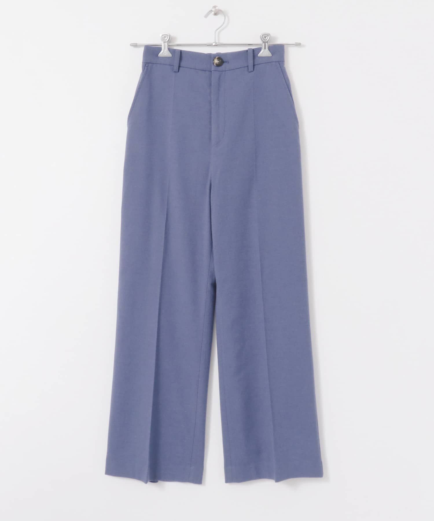 ウールワイドパンツ L.BLUE S