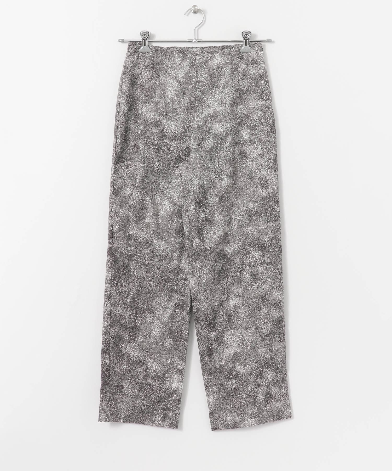 ストーンプリントパンツ BLACK FREE