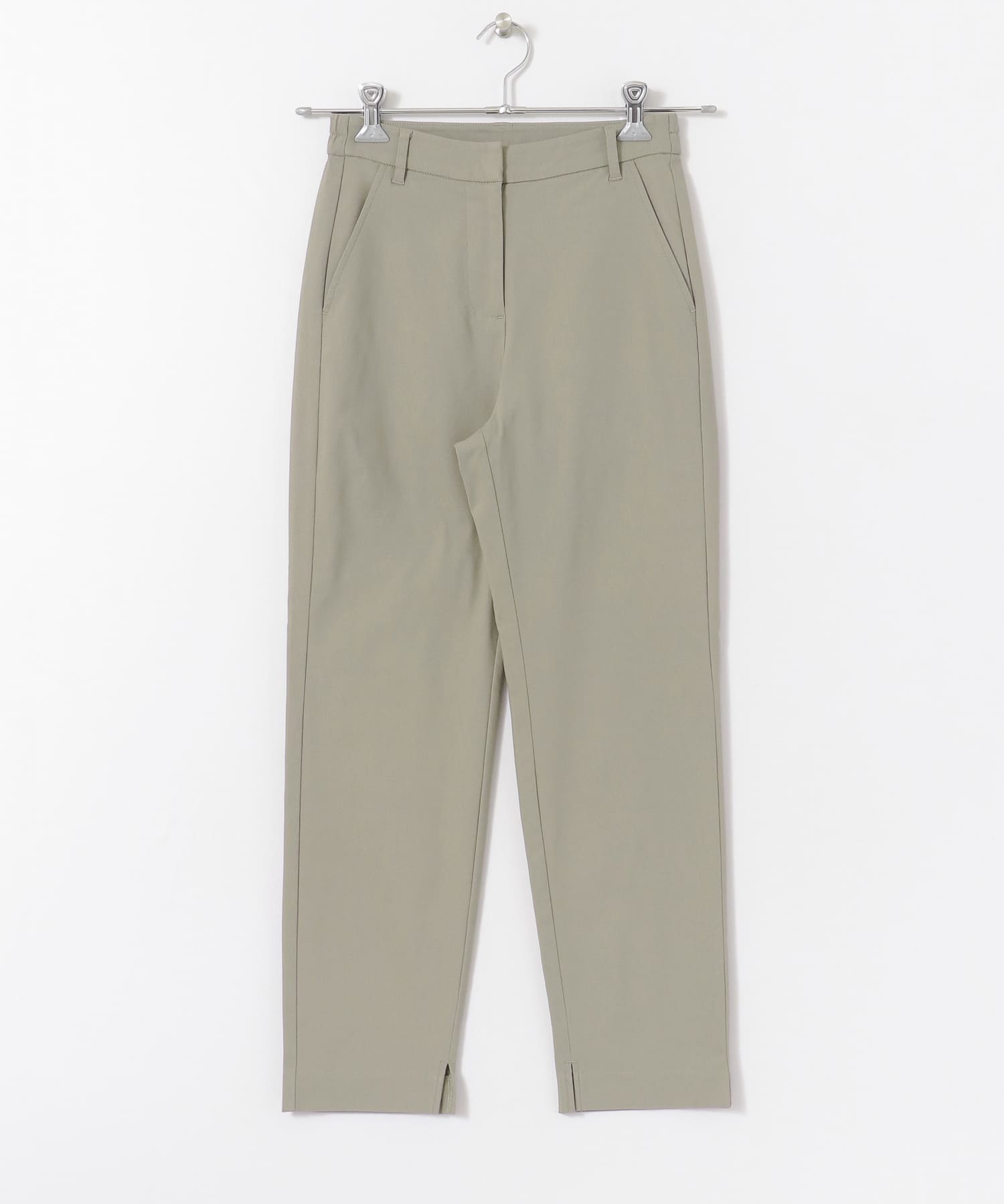 ストレッチスリムテーパードパンツ L.KHAKI XS