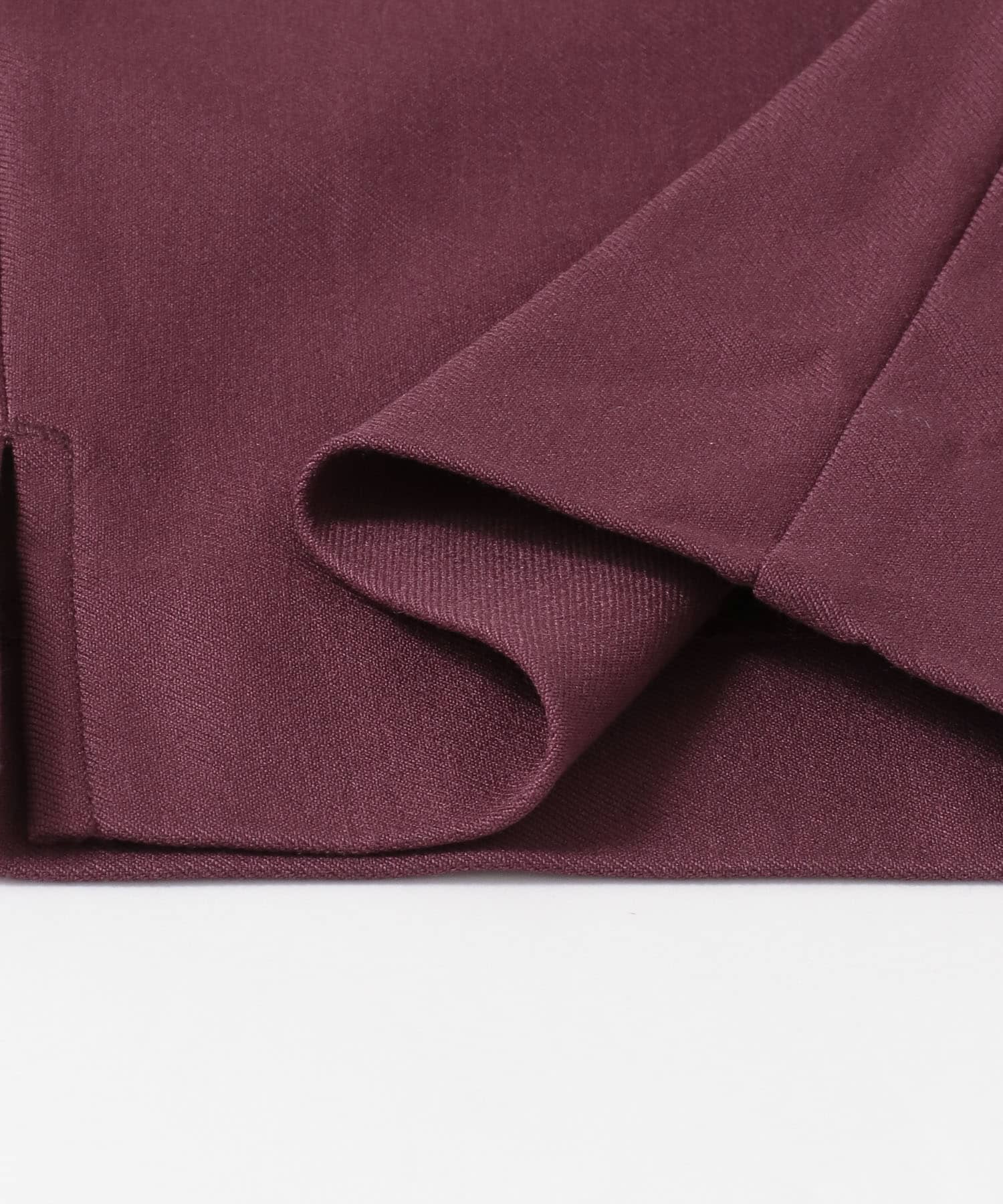 ストレッチスリムテーパードパンツ BURGUNDY XS