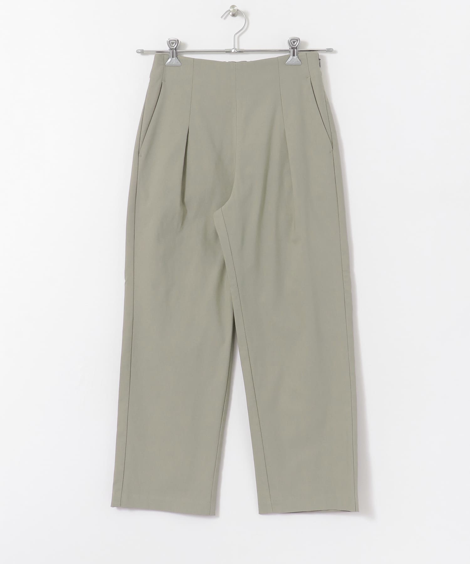 ストレッチワイドクロップドパンツ L.KHAKI XS