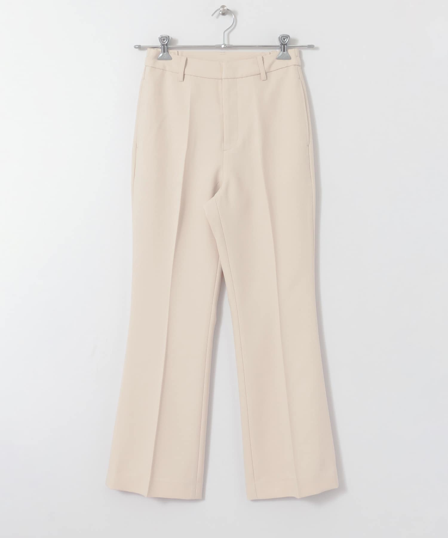 ウールライクキックフレアパンツ IVORY M