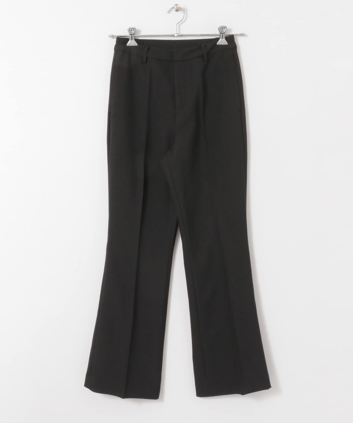 ウールライクキックフレアパンツ BLACK M