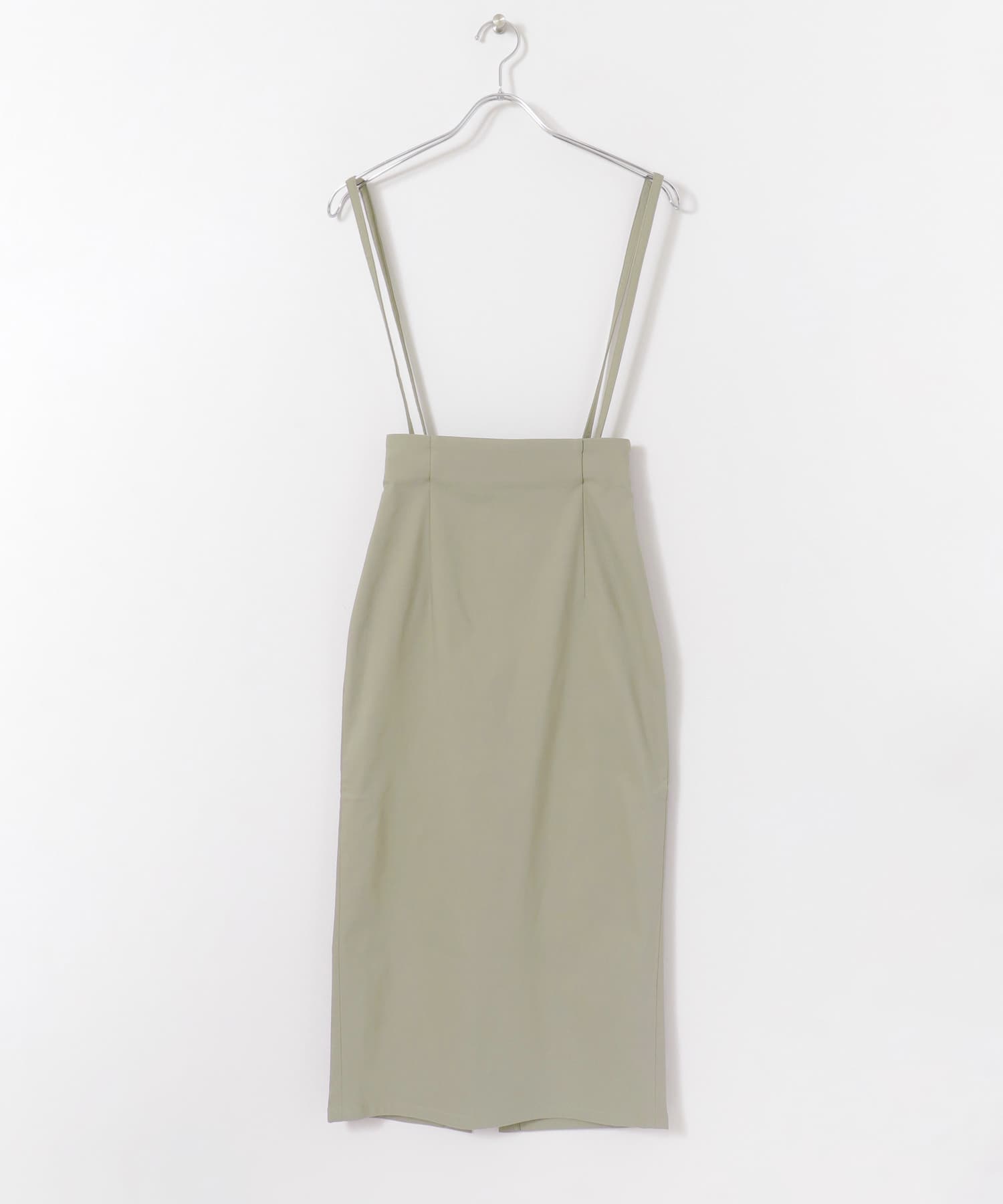 ストレッチサスツキハイウエストスカート L.KHAKI XS