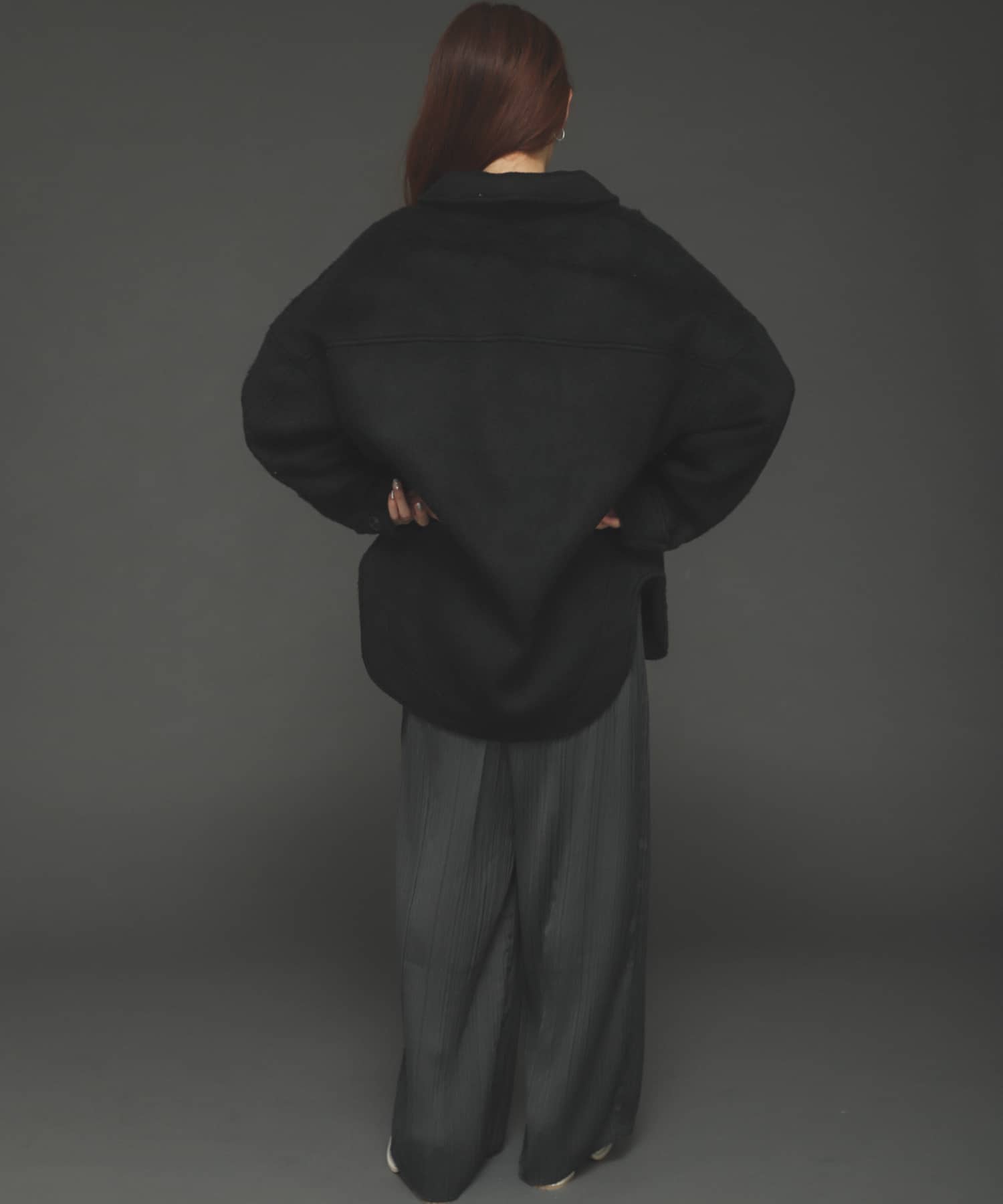 シャギーCPOコート BLACK FREE