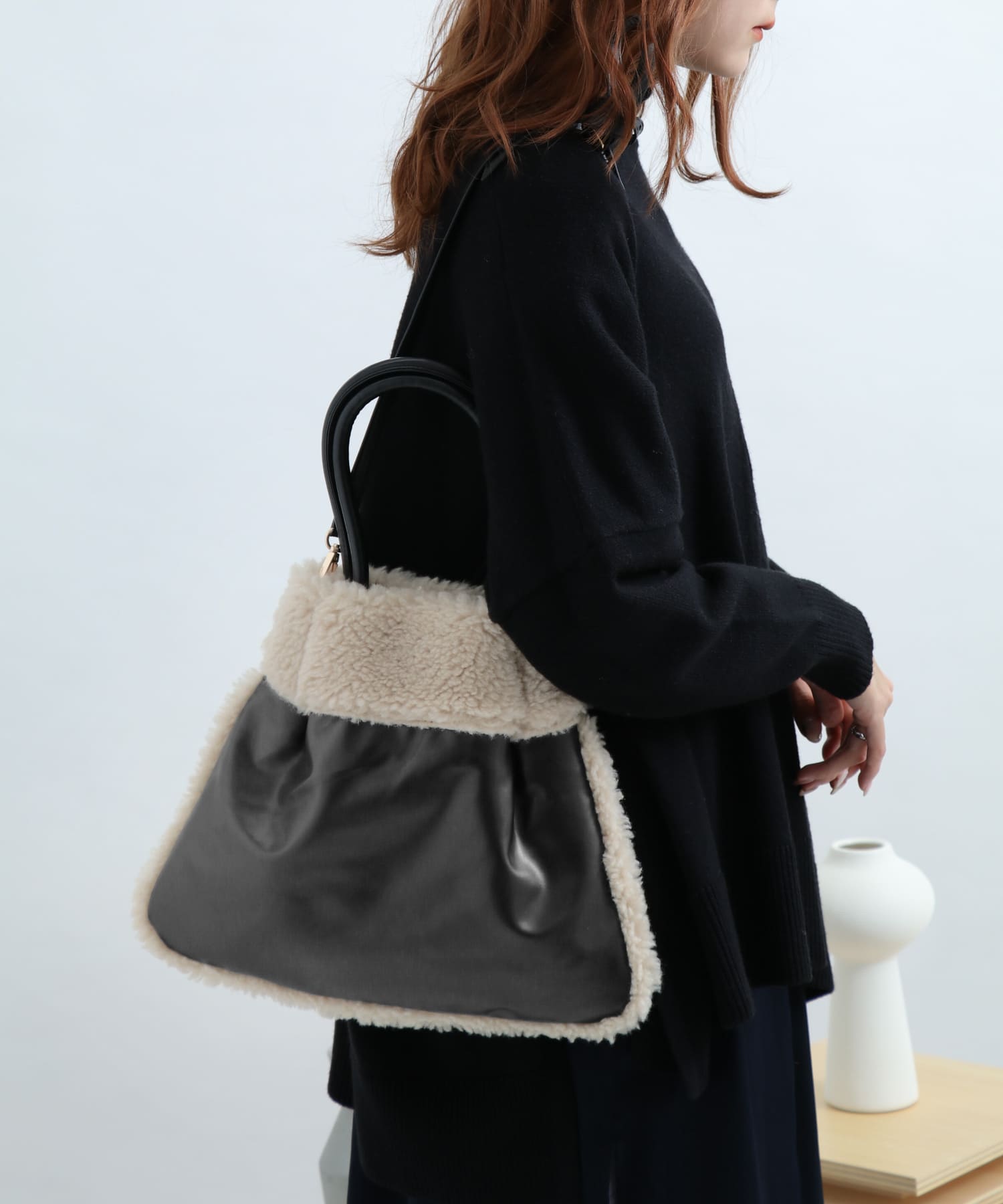 2WAYエコムートントートバッグ BLACK FREE