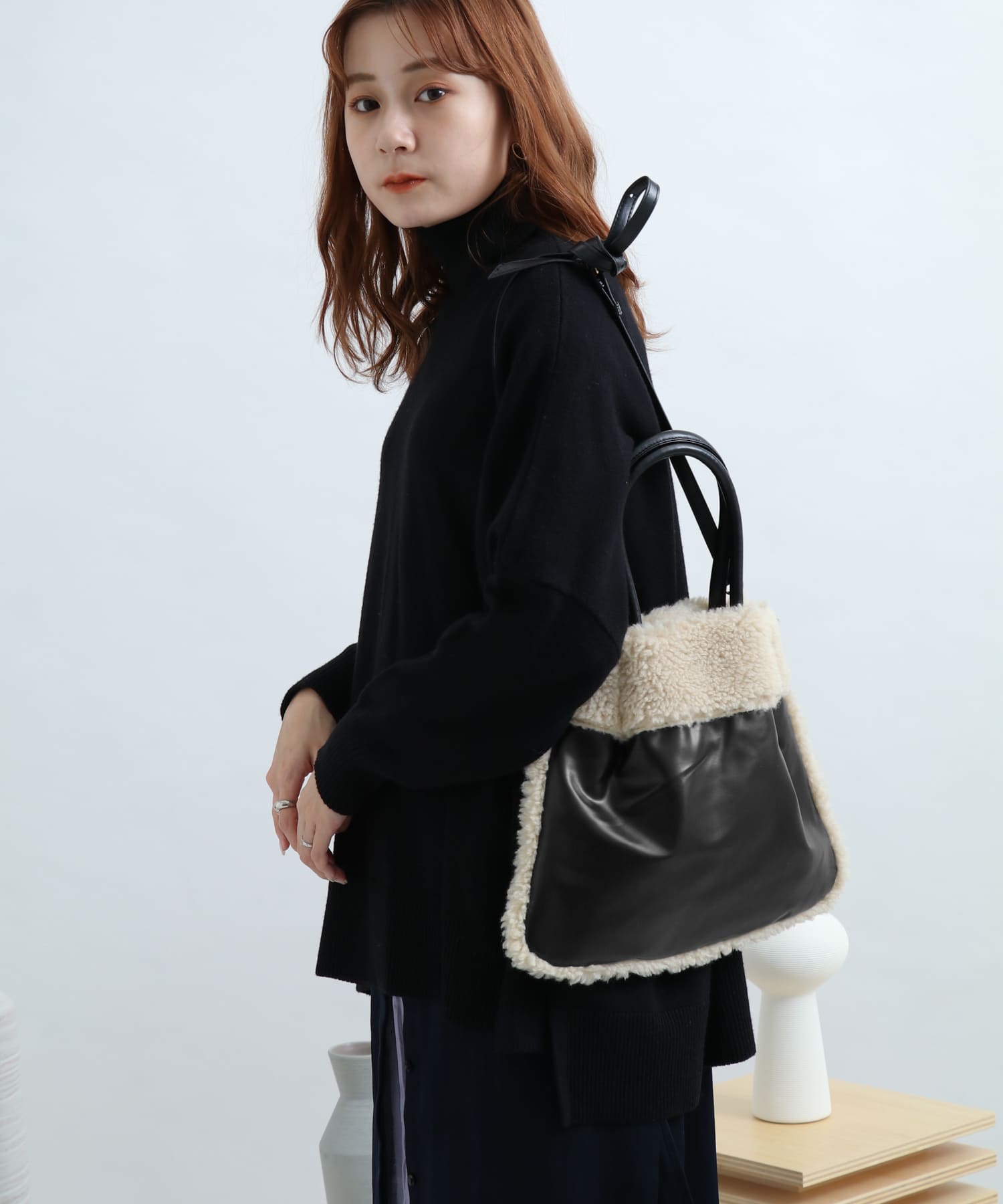 2WAYエコムートントートバッグ BLACK FREE