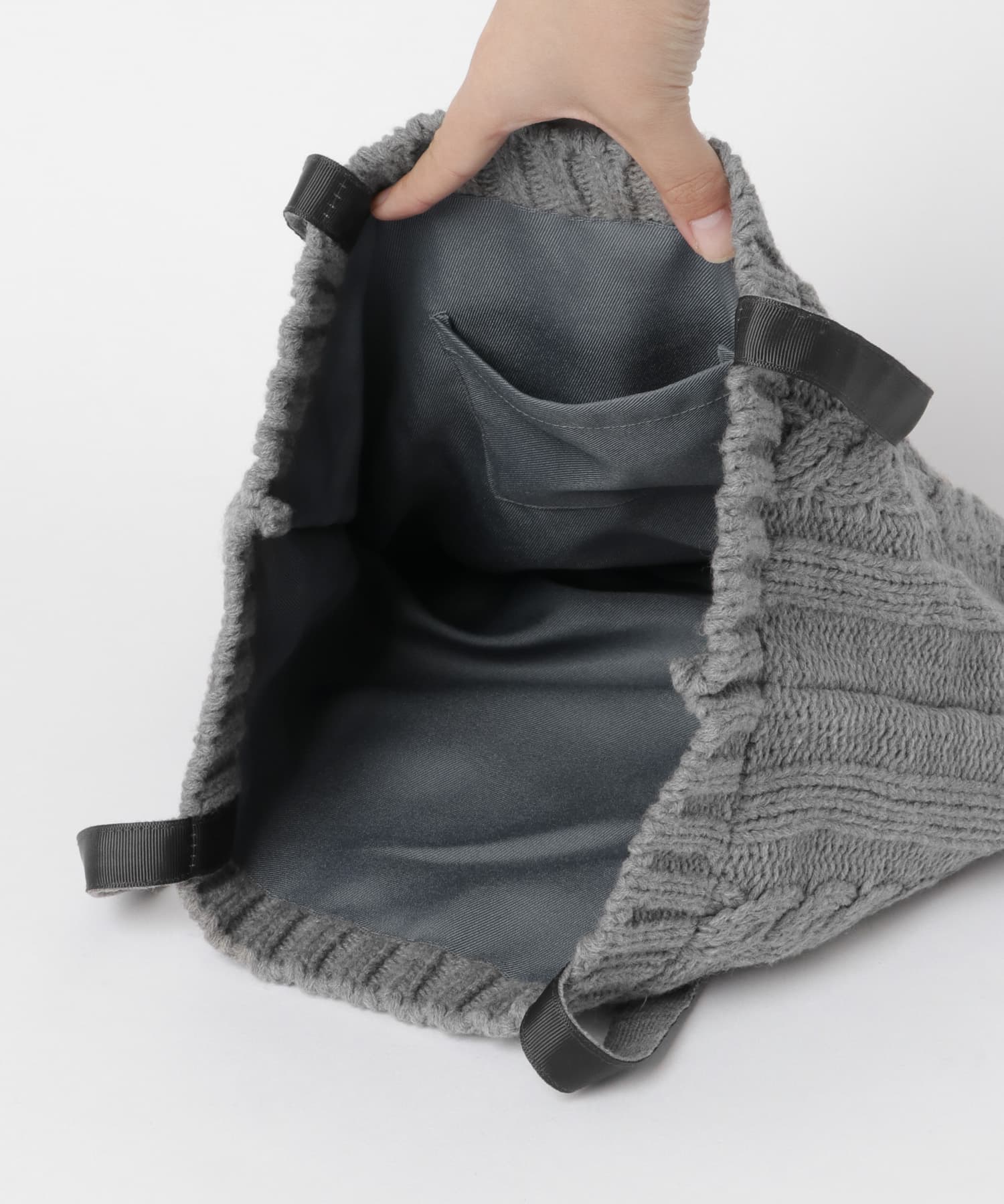 ニットトート GRAY FREE