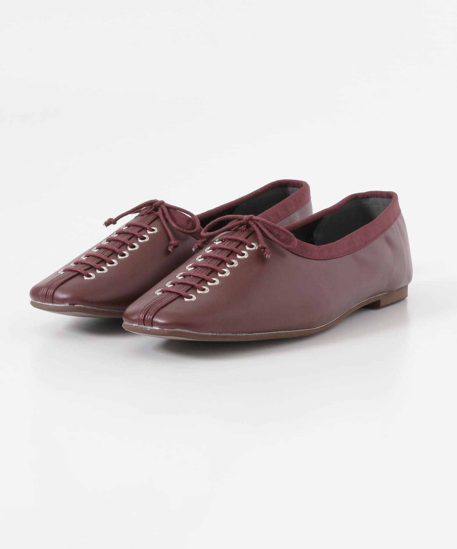 レースアップバレエシューズ BORDEAUX M
