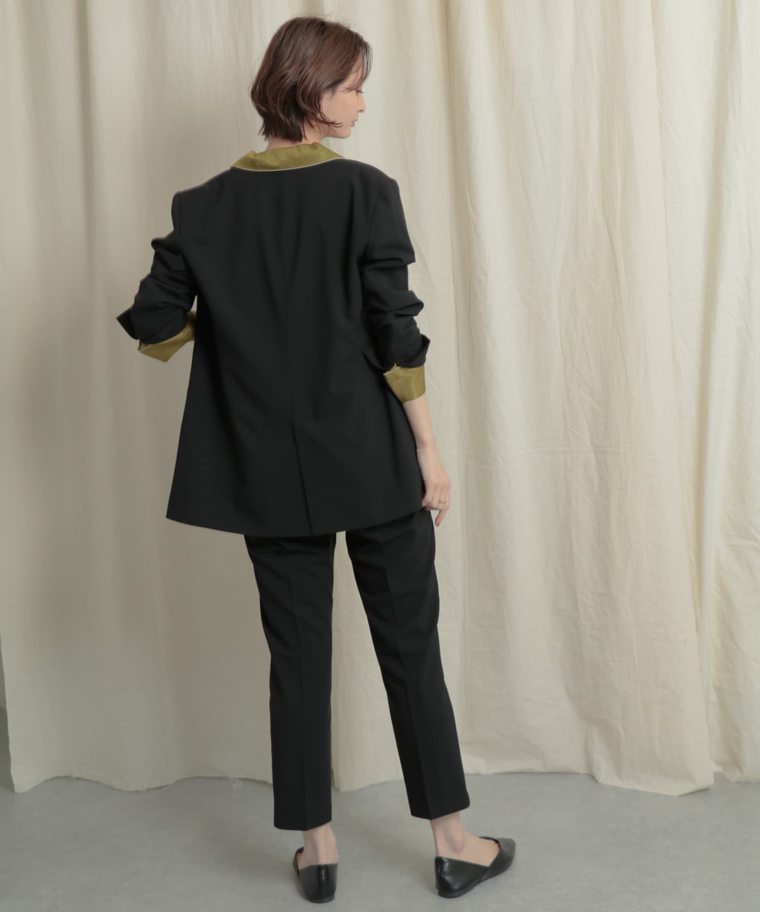 パイピングカイキンシャツ L.OLIVE one