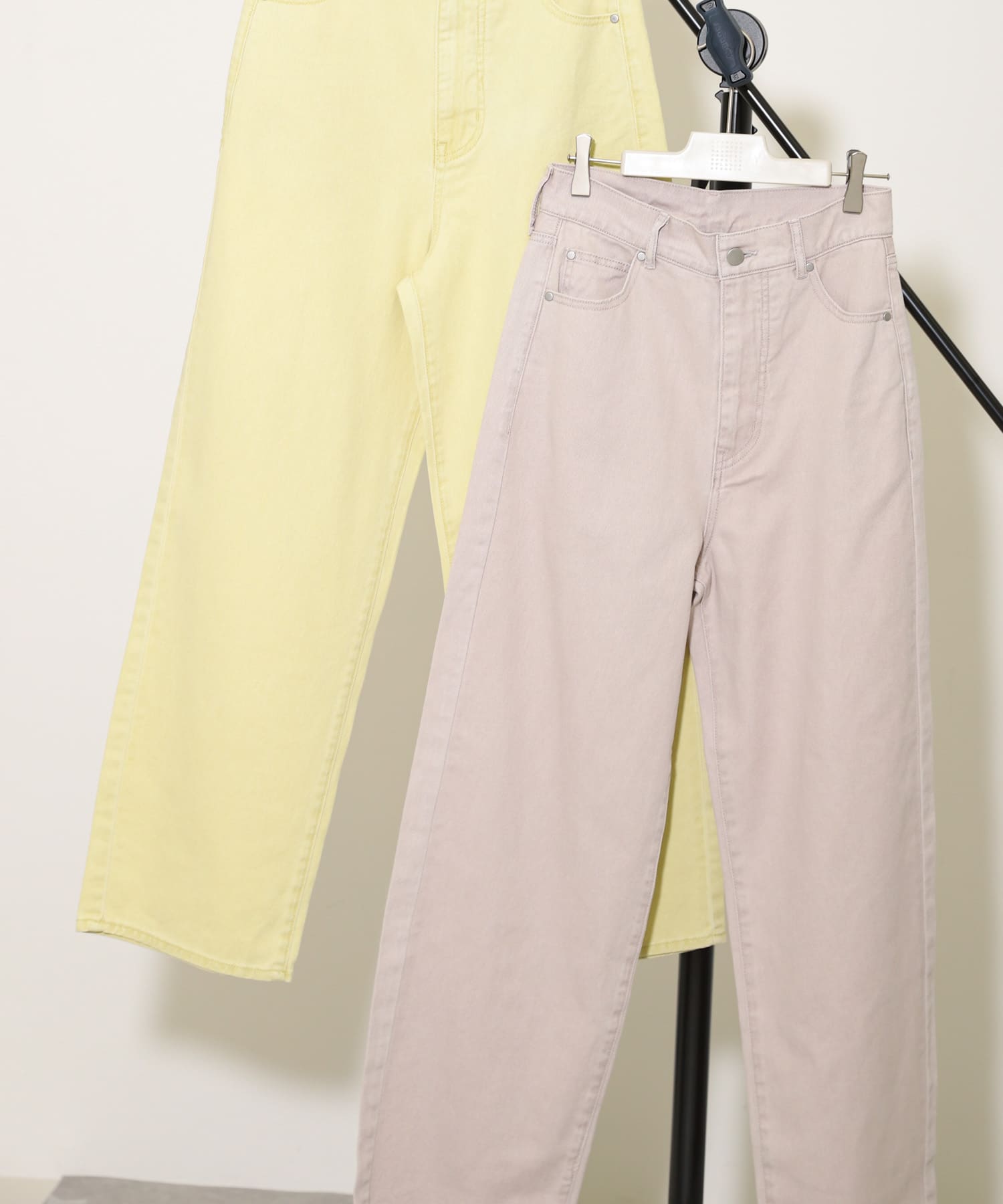 『Tallサイズあり』カラーカツラギパンツ GREIGE S