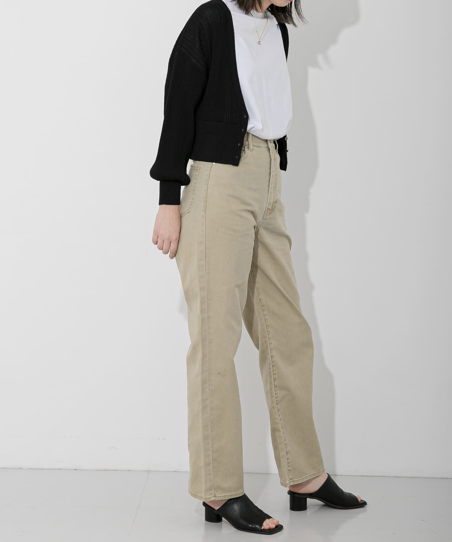 『Tallサイズあり』カラーカツラギパンツ L.OLIVE M