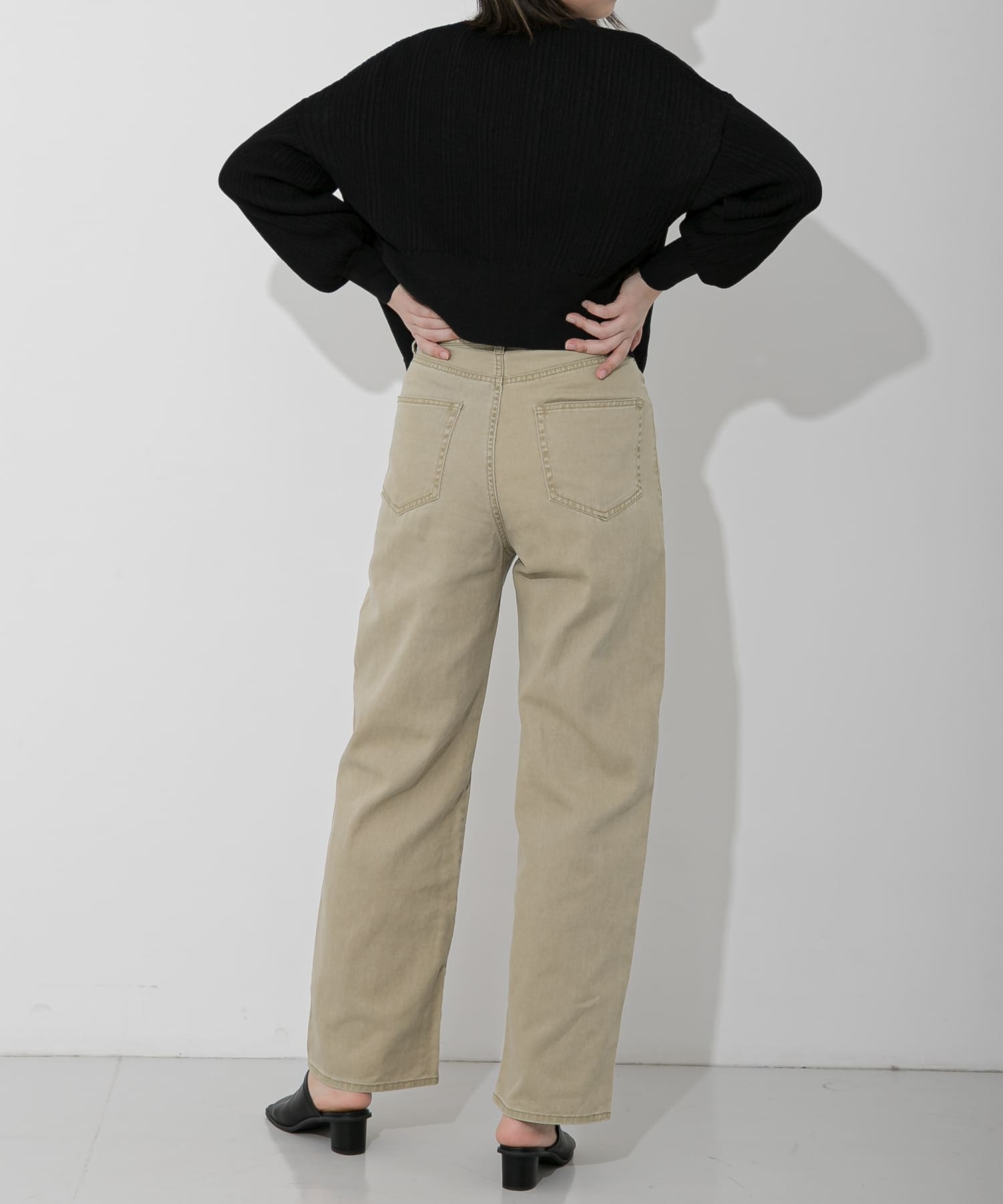 『Tallサイズあり』カラーカツラギパンツ L.OLIVE M