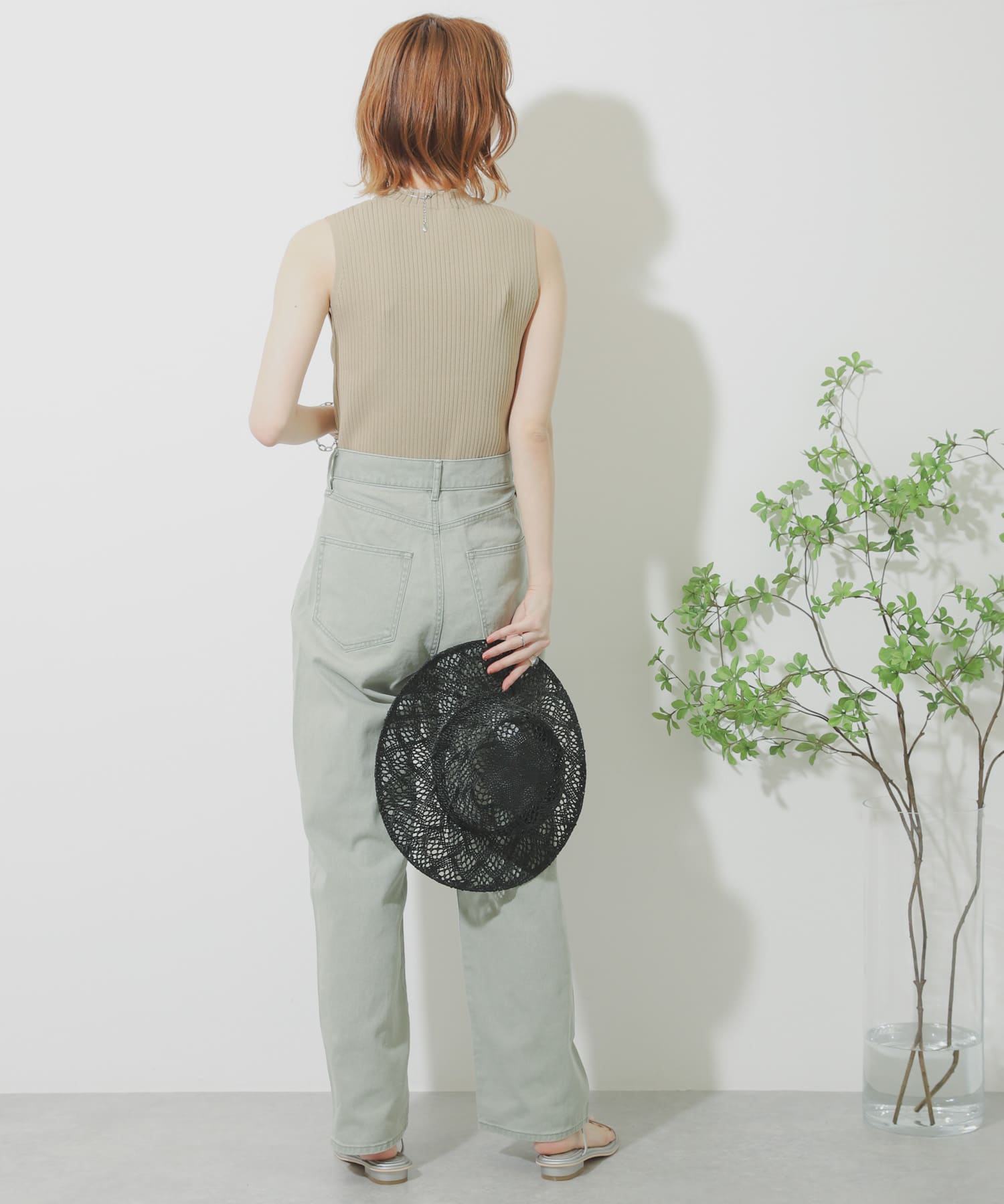 『Tallサイズあり』カラーカツラギパンツ L.KHAKI S