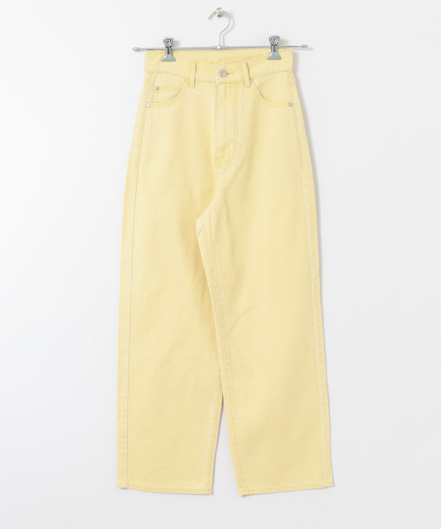 『Tallサイズあり』カラーカツラギパンツ YELLOW M