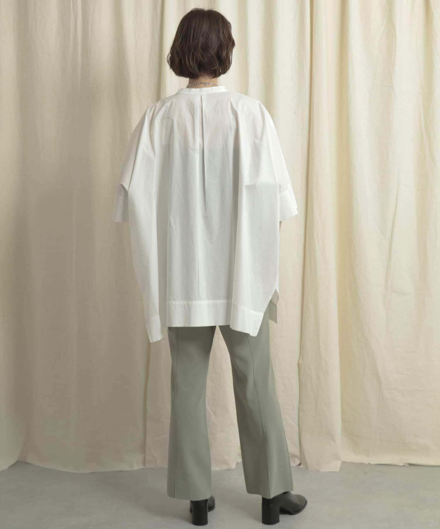 センターシームニットパンツ L.KHAKI one