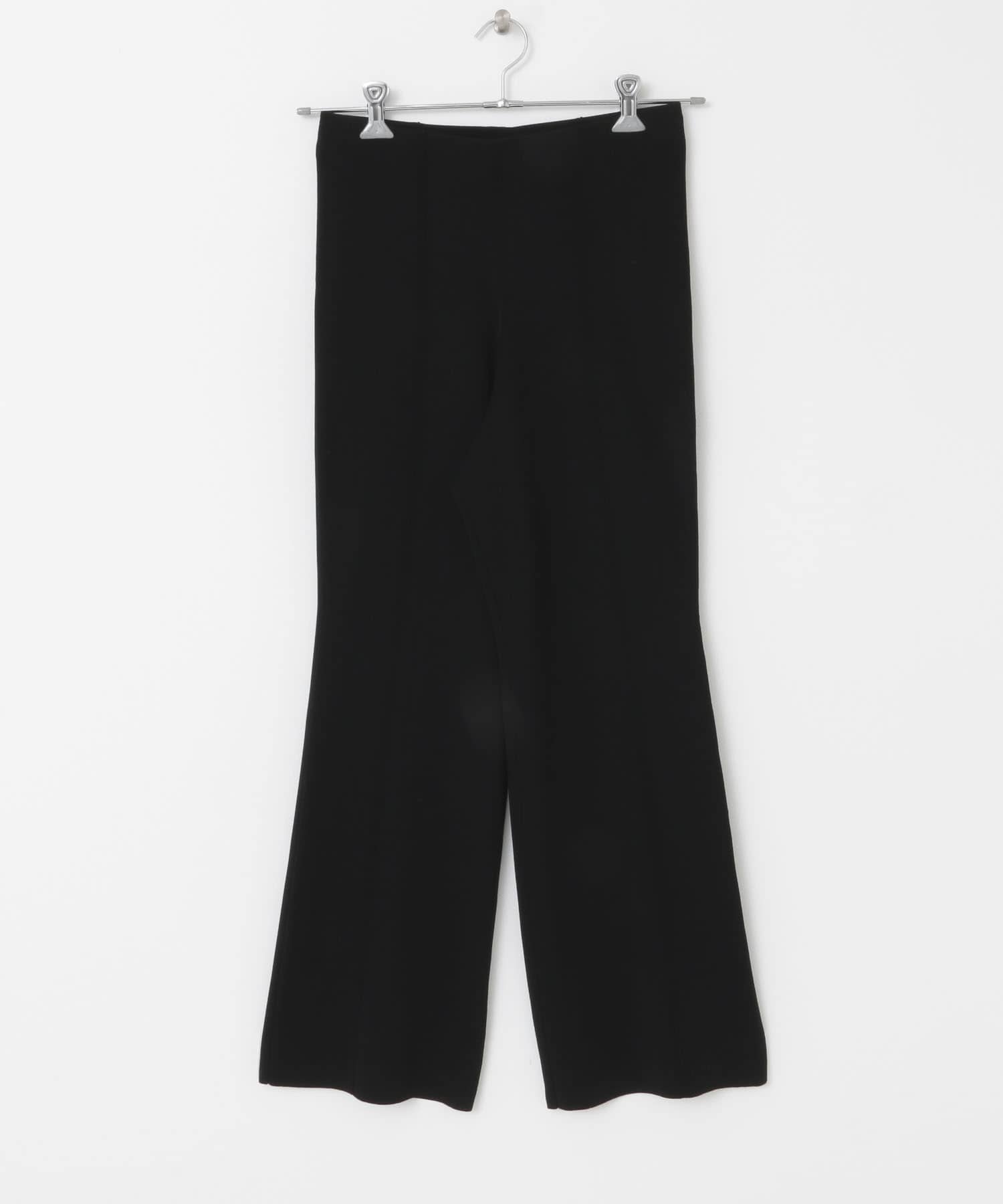 センターシームニットパンツ BLACK one