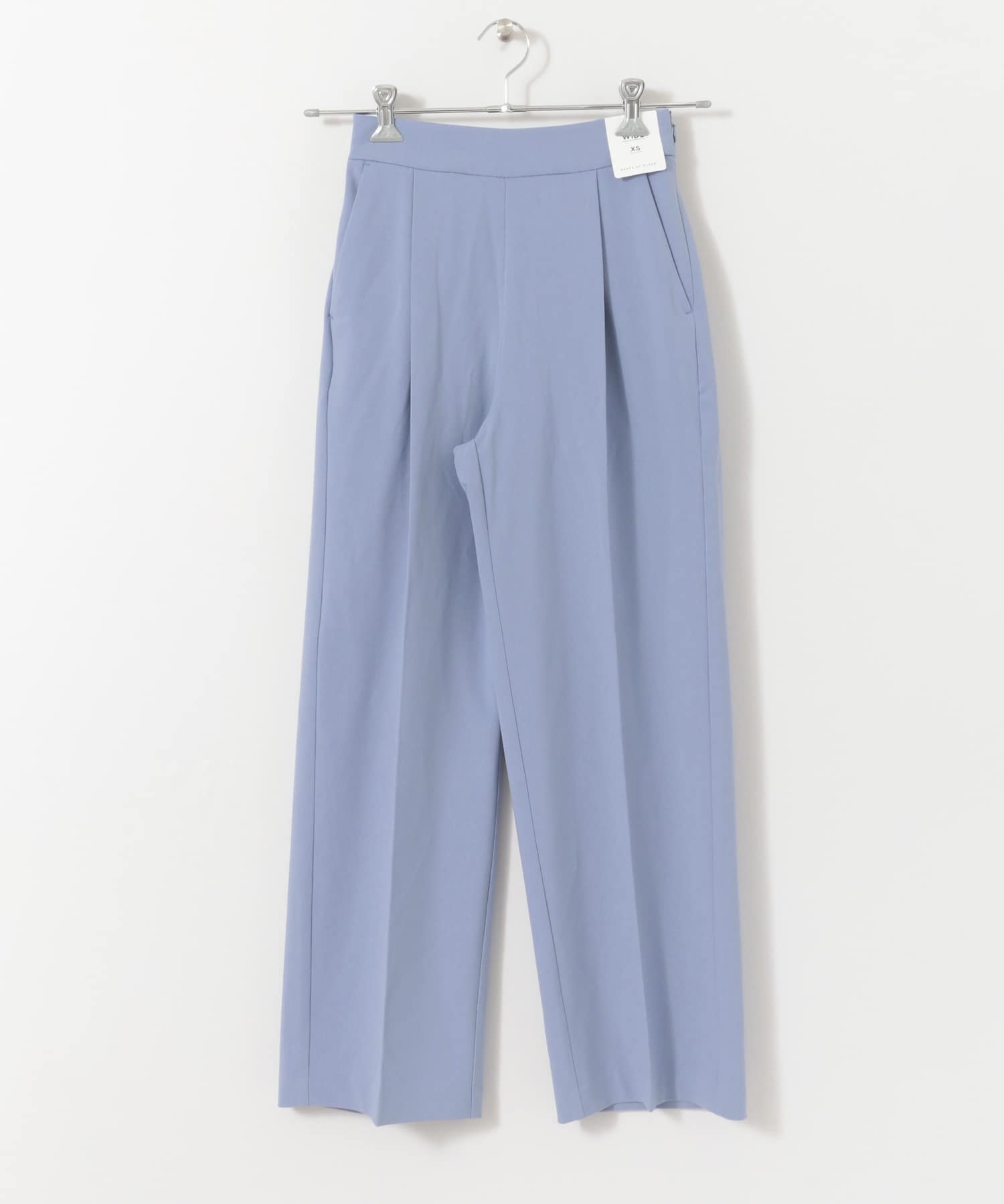 『Tallサイズあり』ワイドスラックスパンツ BLUE XS