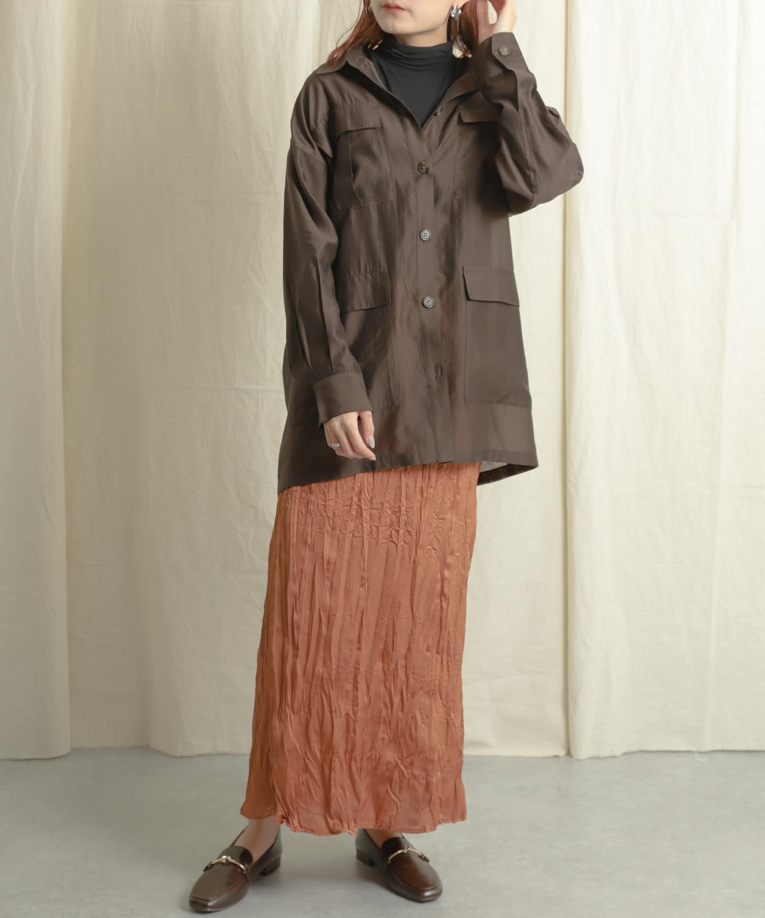 身長：162cm サイズ：one