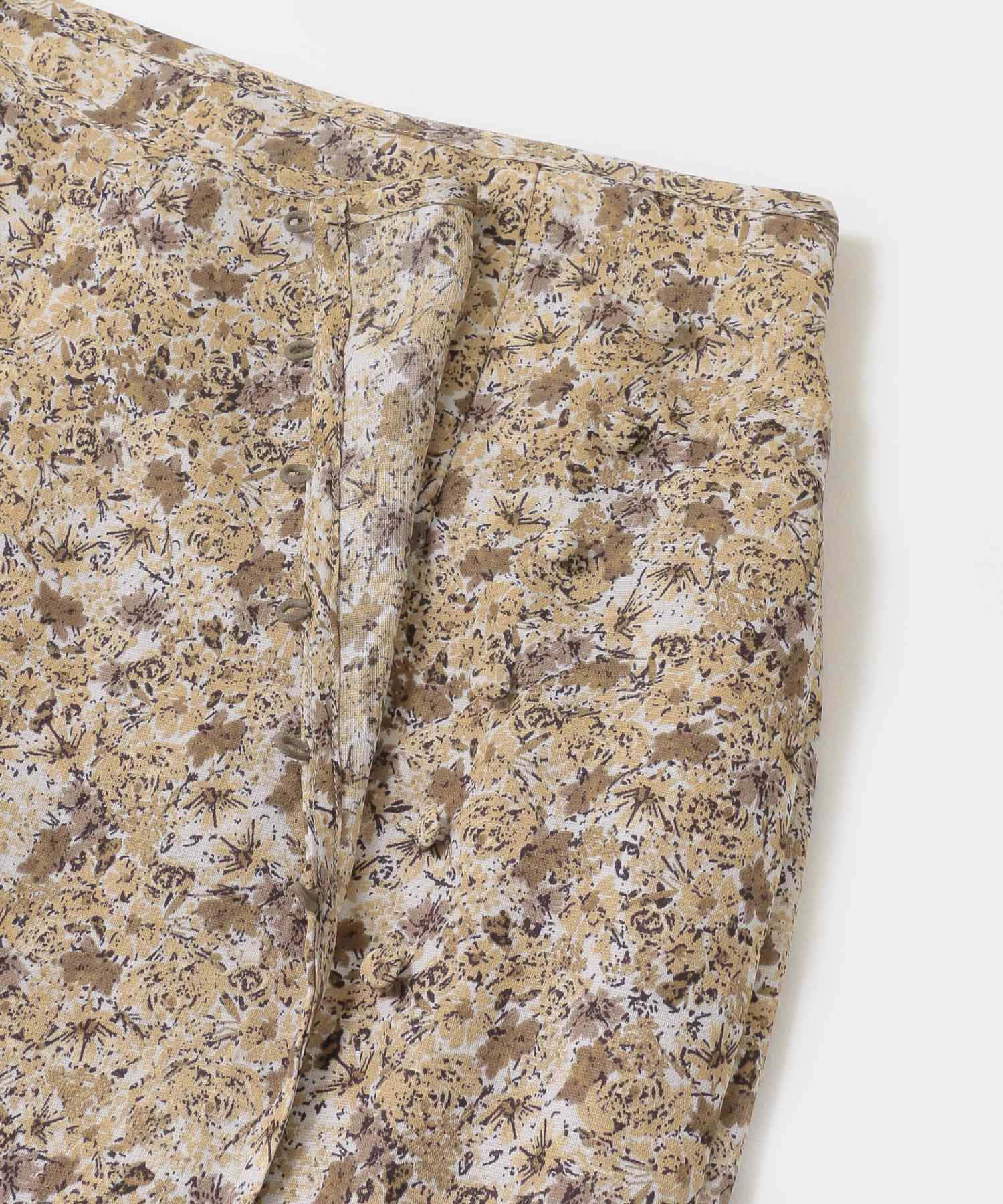 ナローラップフラワースカート BEIGE one