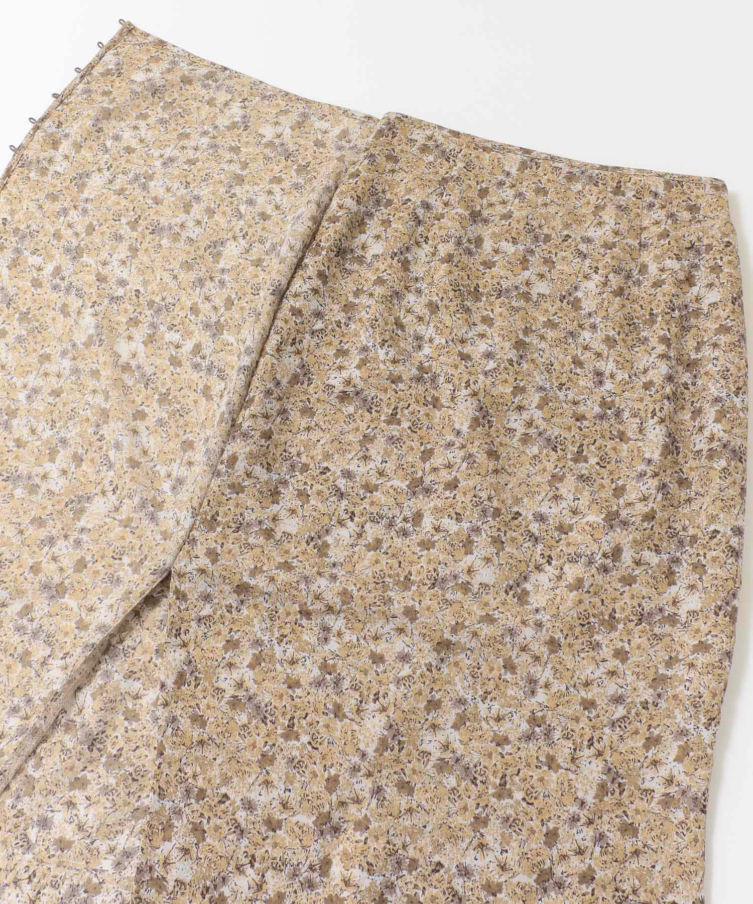 ナローラップフラワースカート BEIGE one