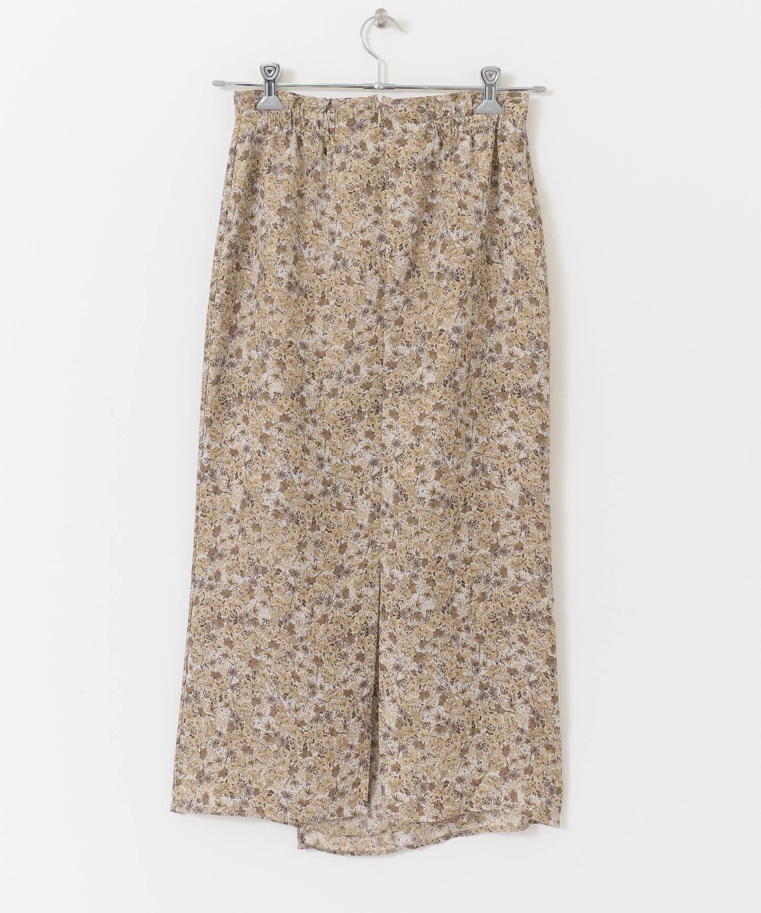 ナローラップフラワースカート BEIGE one