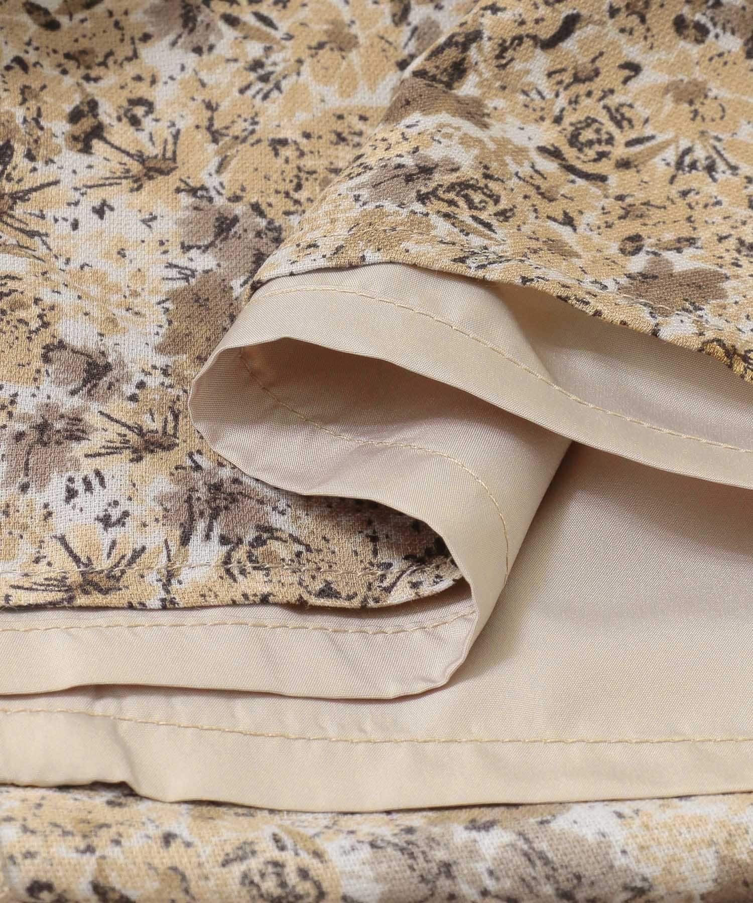 ナローラップフラワースカート BEIGE one