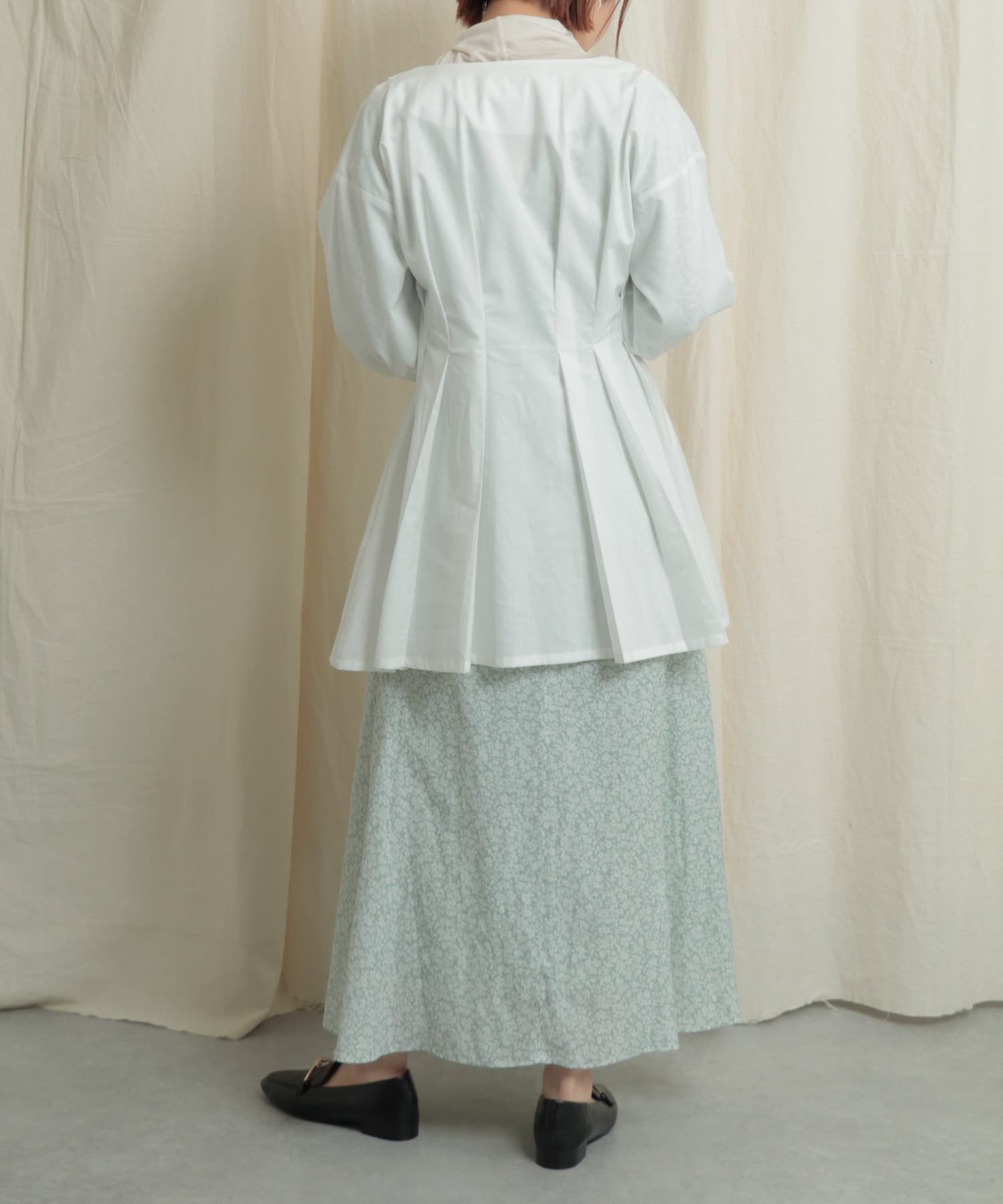 フラワープリントワンピース GREEN one