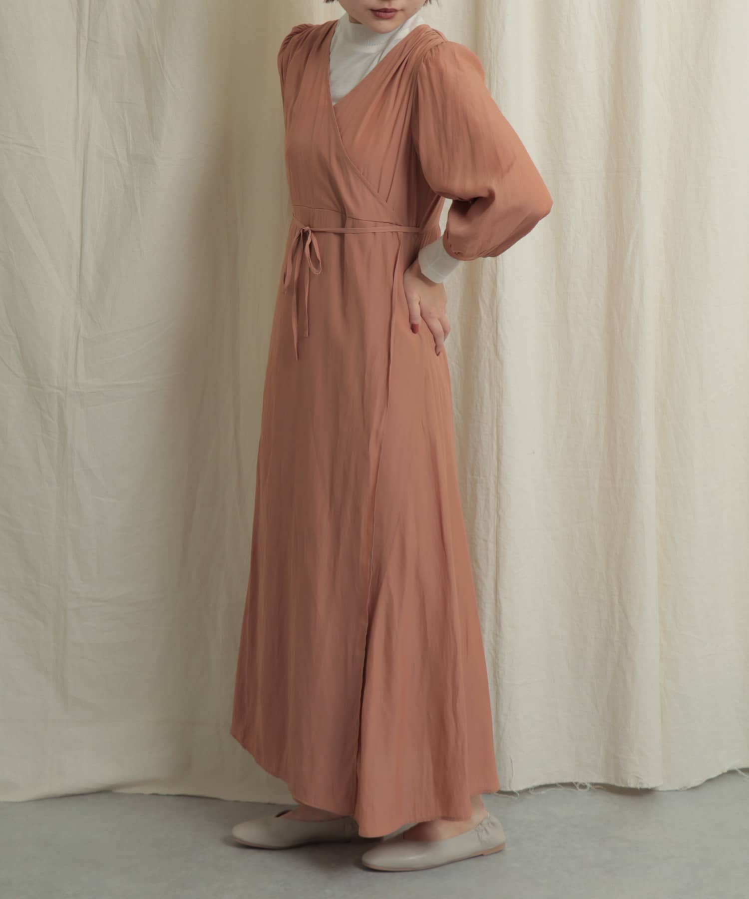 フラワープリントワンピース