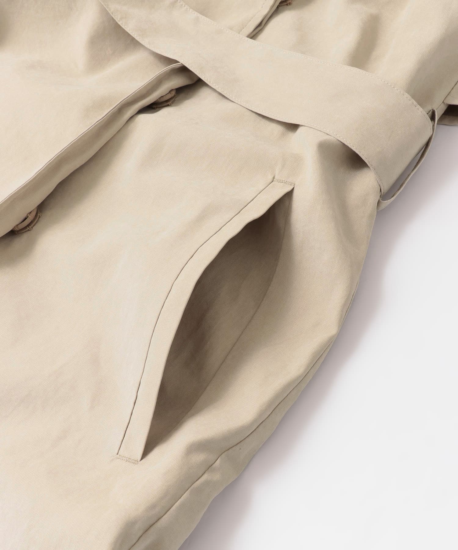 ボリュームスリーブトレンチコート BEIGE one