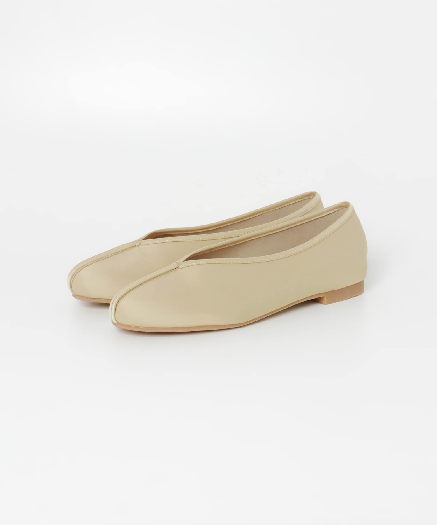 センターシームチャイナシューズ BEIGE S