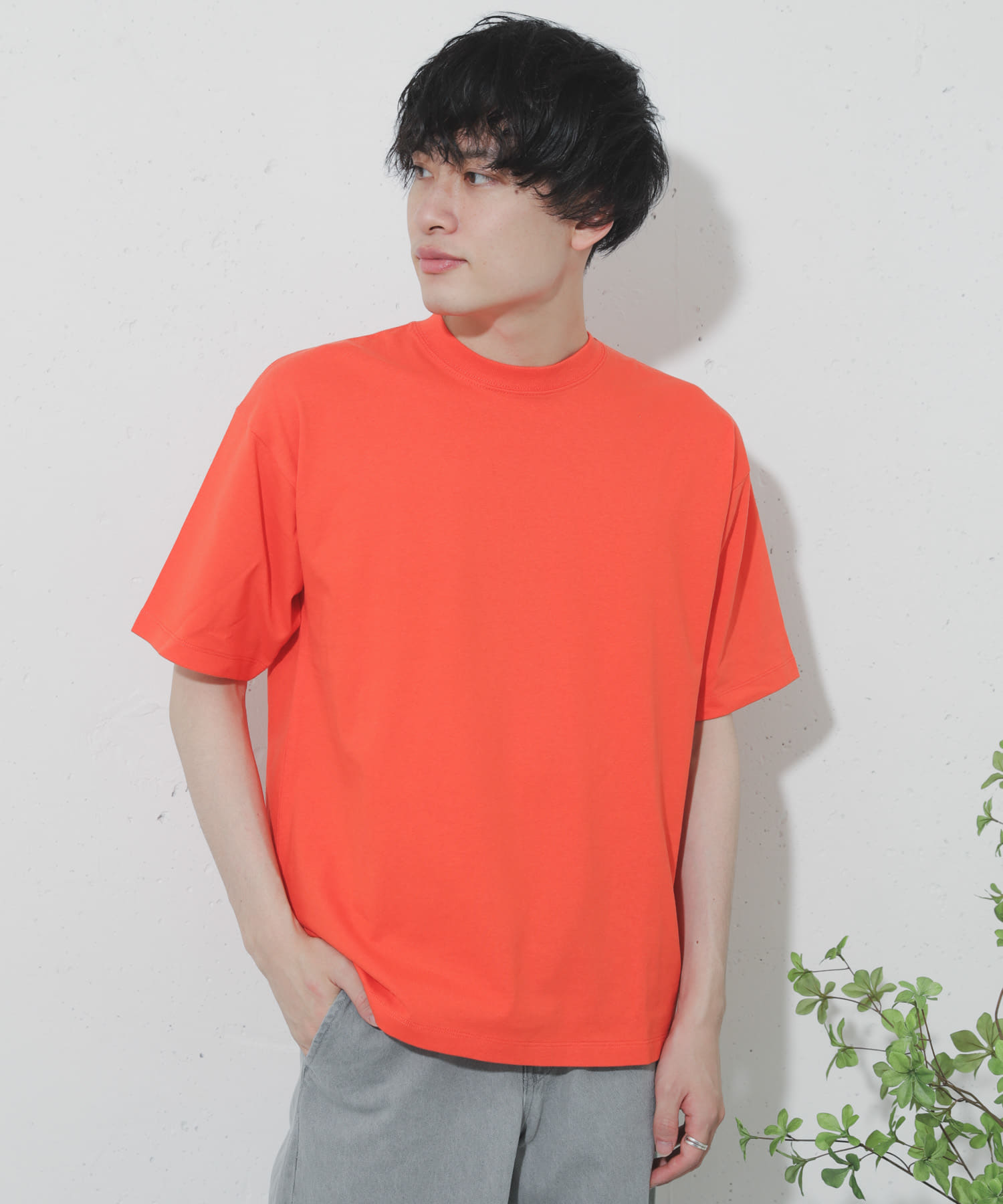 ガールグラフィックTシャツ(5分袖) ORANGE① M