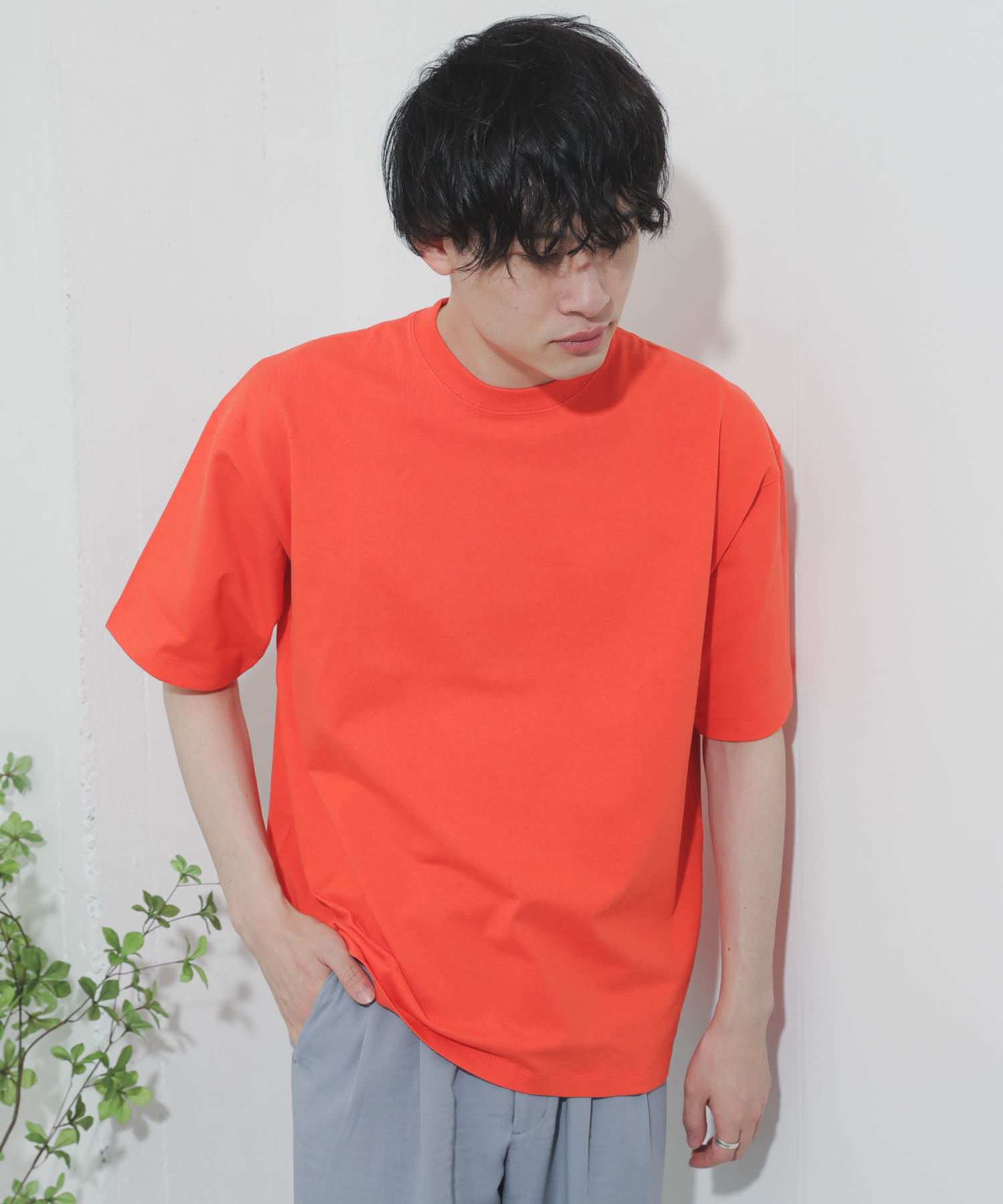 ガールグラフィックTシャツ(5分袖) ORANGE③ M