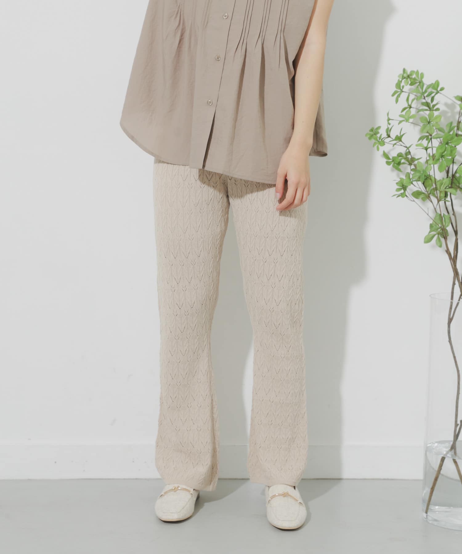 カギバリアミニットパンツ IVORY One