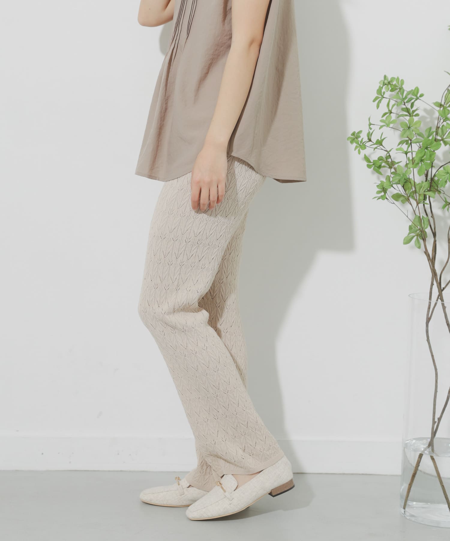 カギバリアミニットパンツ IVORY One