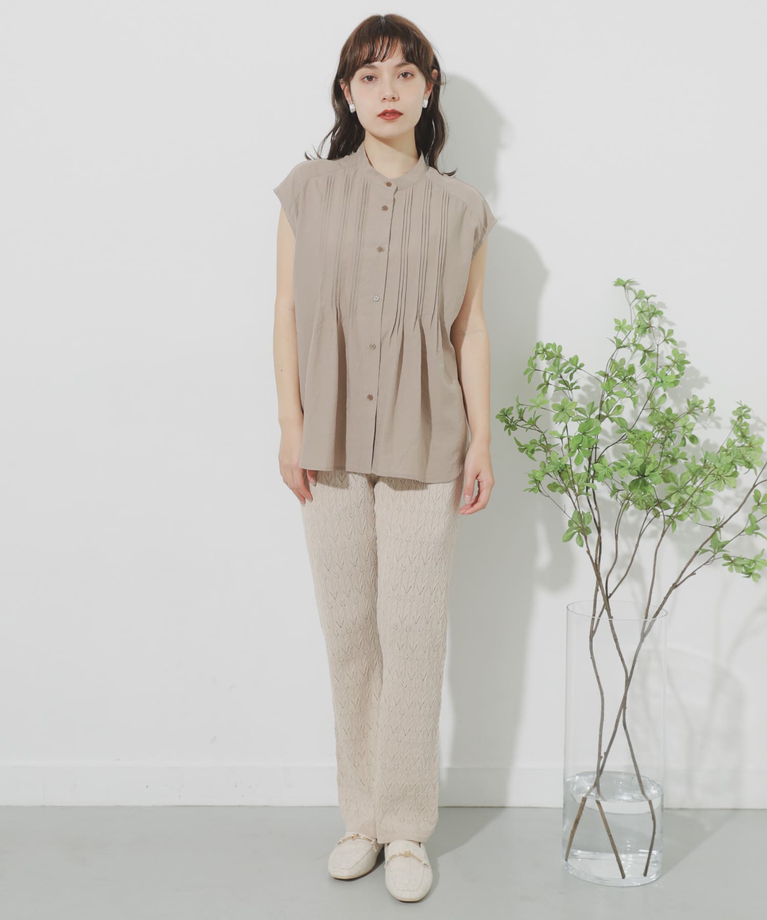 カギバリアミニットパンツ IVORY One