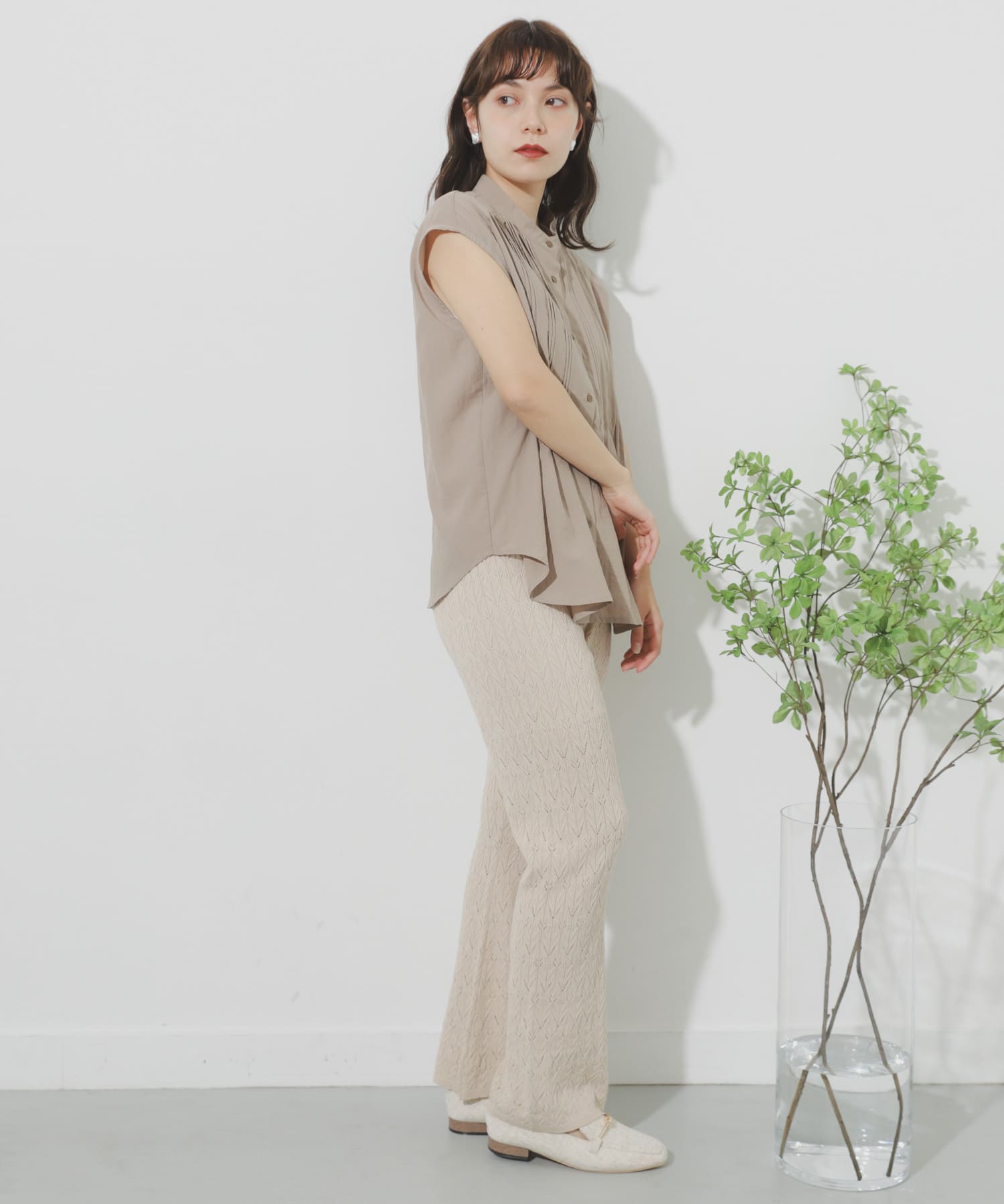 カギバリアミニットパンツ IVORY One