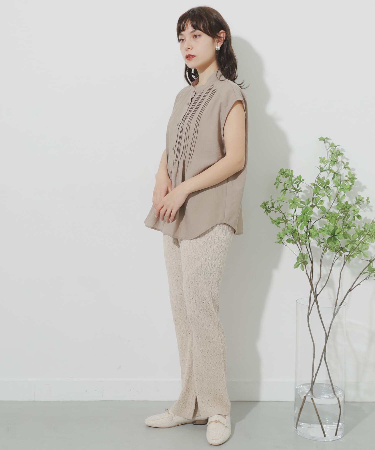 カギバリアミニットパンツ IVORY One