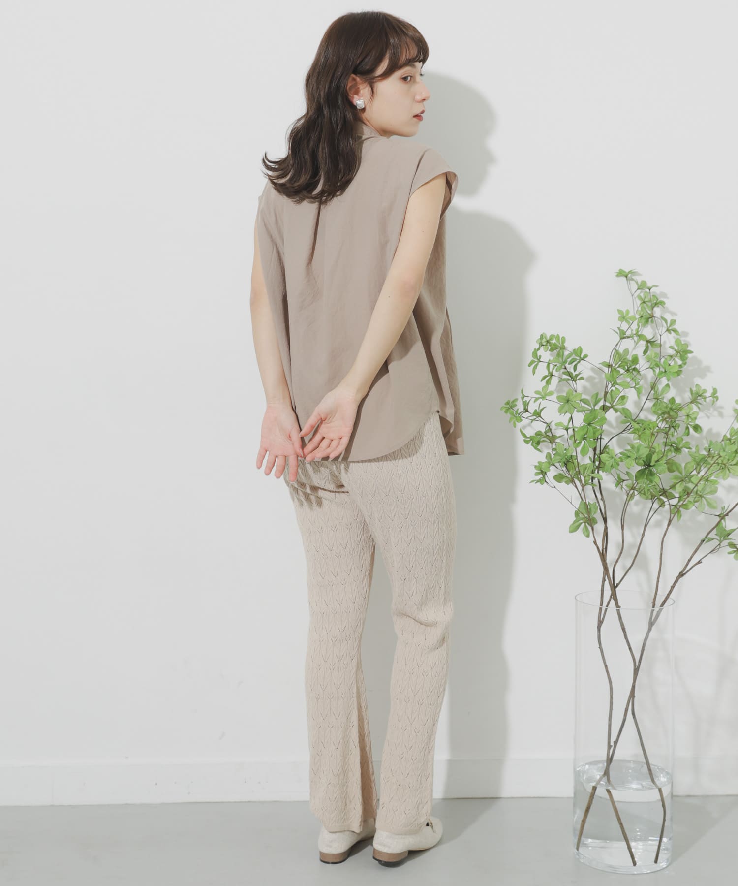 カギバリアミニットパンツ IVORY One