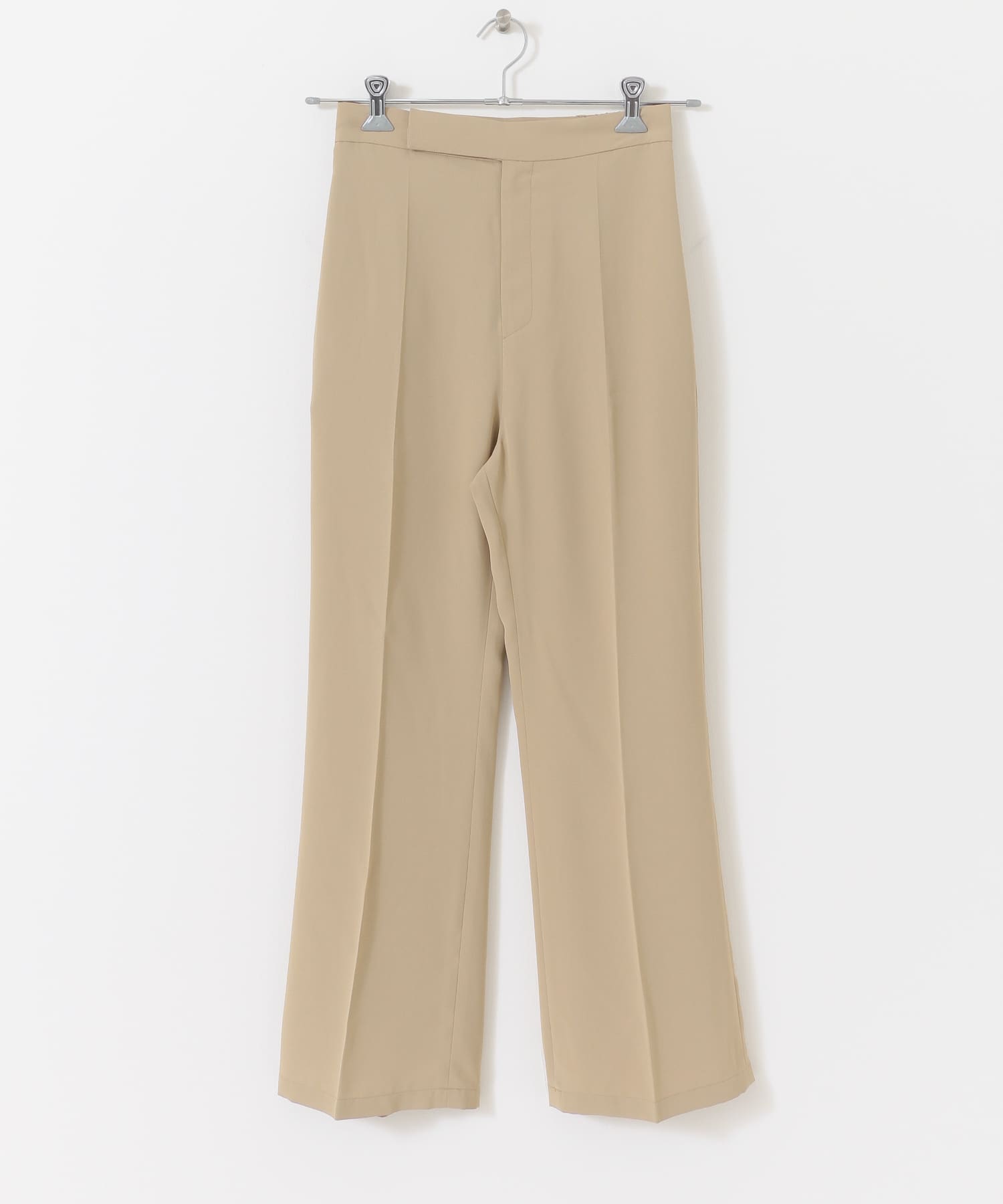 ジョーゼットフレアパンツ BEIGE S