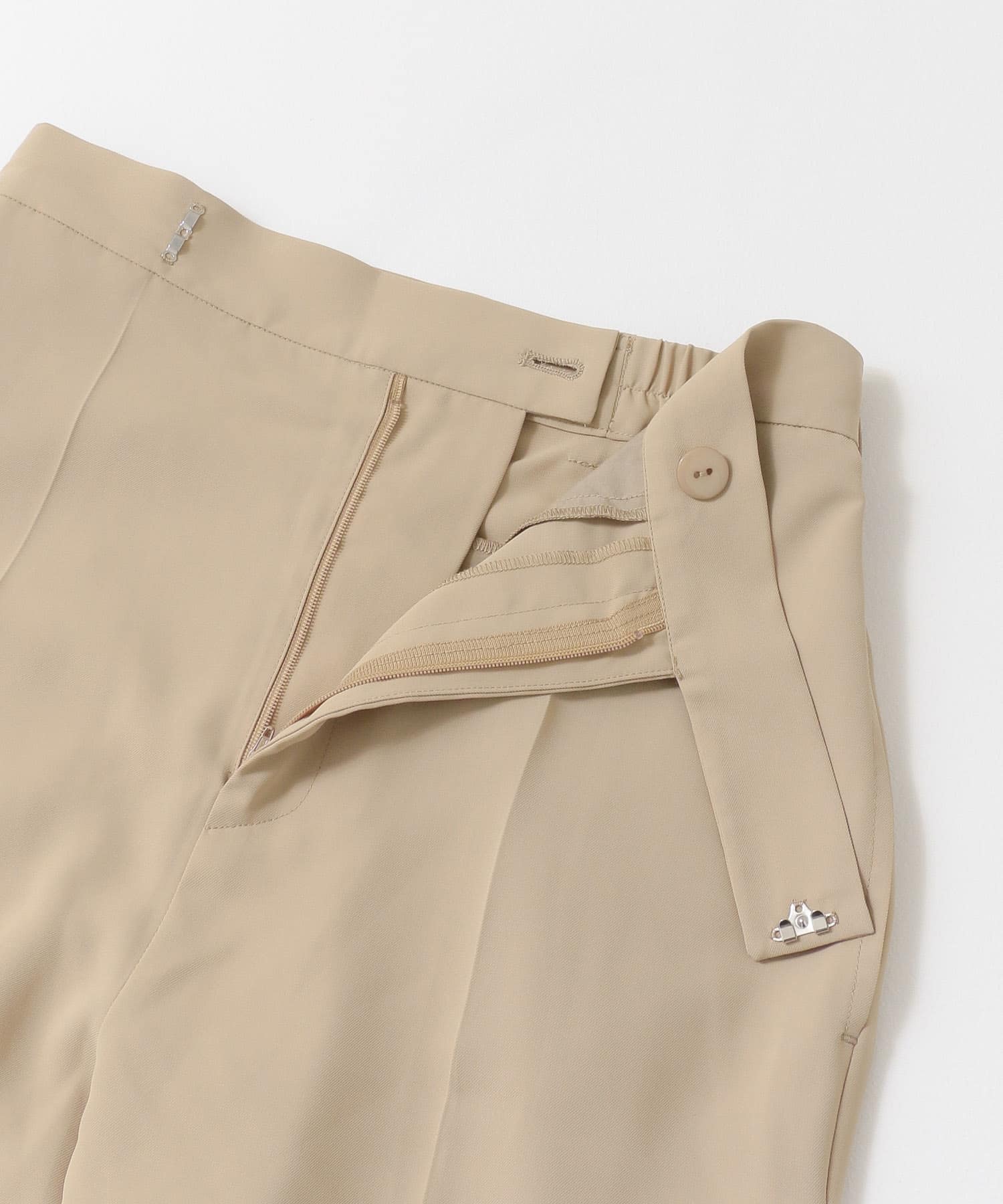 ジョーゼットフレアパンツ BEIGE S