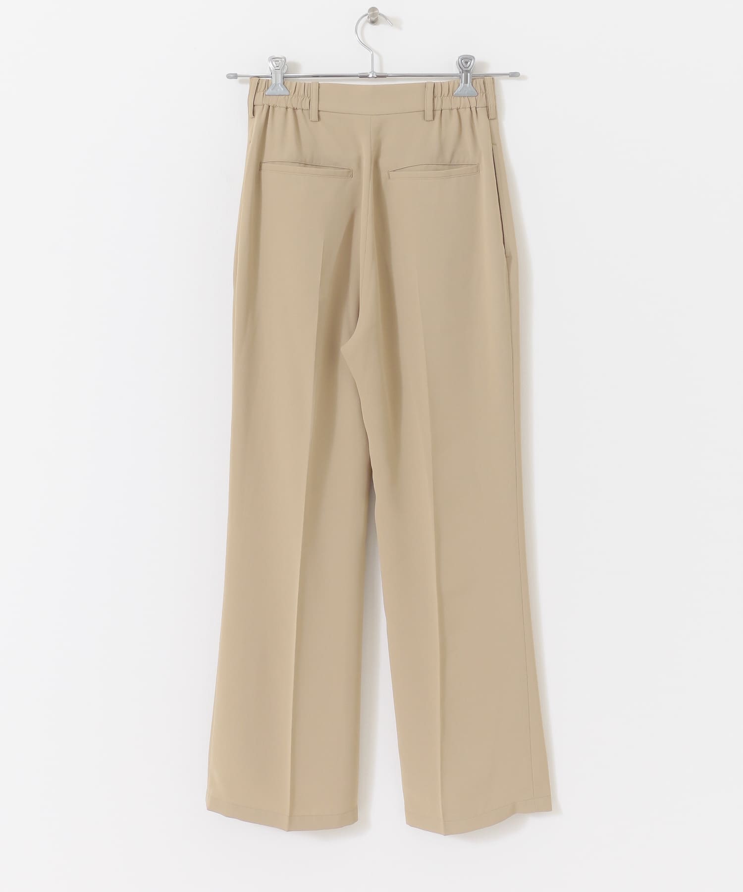 ジョーゼットフレアパンツ BEIGE S