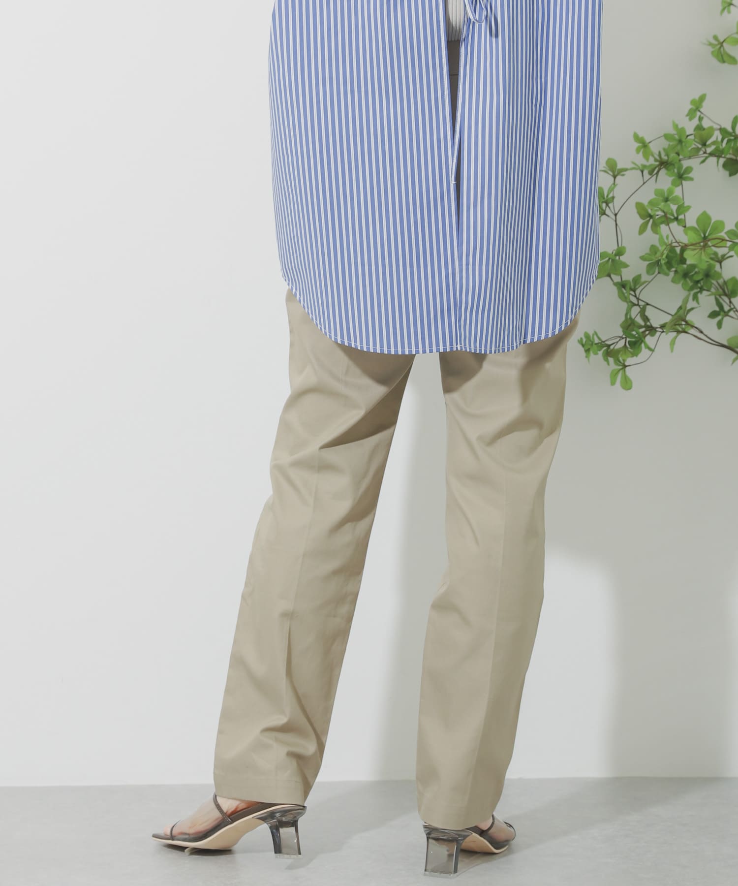 ストレートチノパンツ BEIGE S
